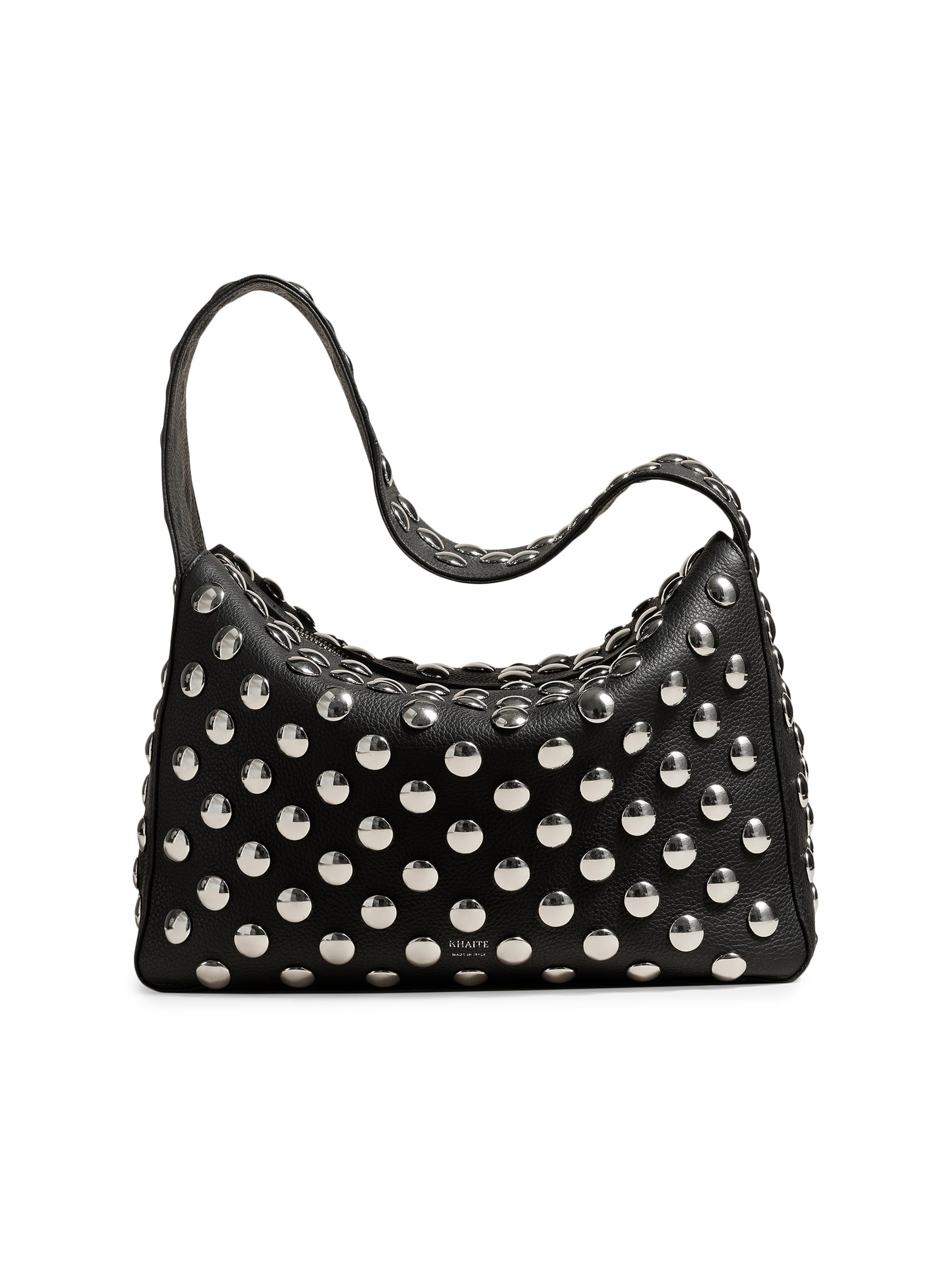 Khaite Elena Studded Leather Box Shoulder Bag | Saks Fifth Avenue