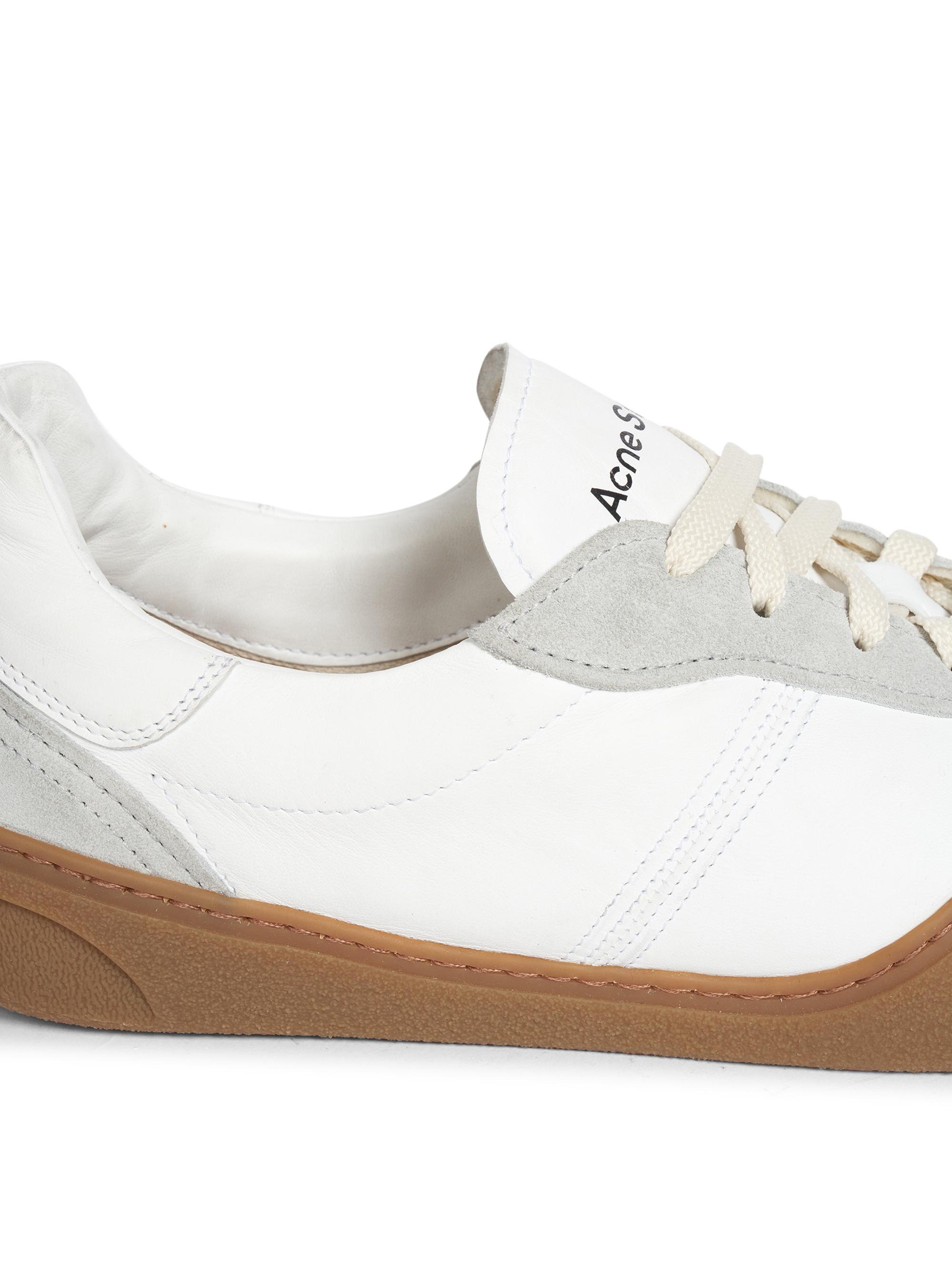 Acne Studios Bars Leather Low-Top Sneakers | Saks Fifth Avenue