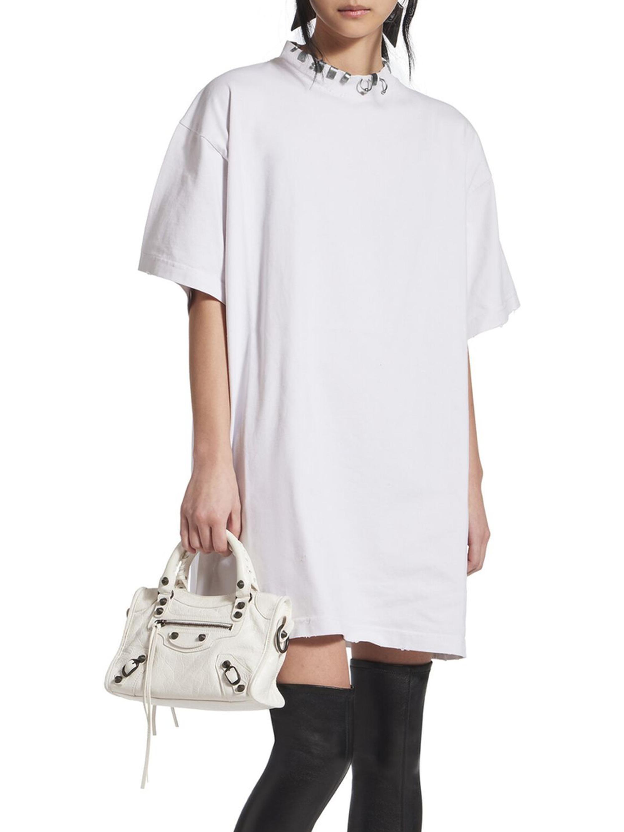 Balenciaga Pierced Oversized T-Shirt | Saks Fifth Avenue