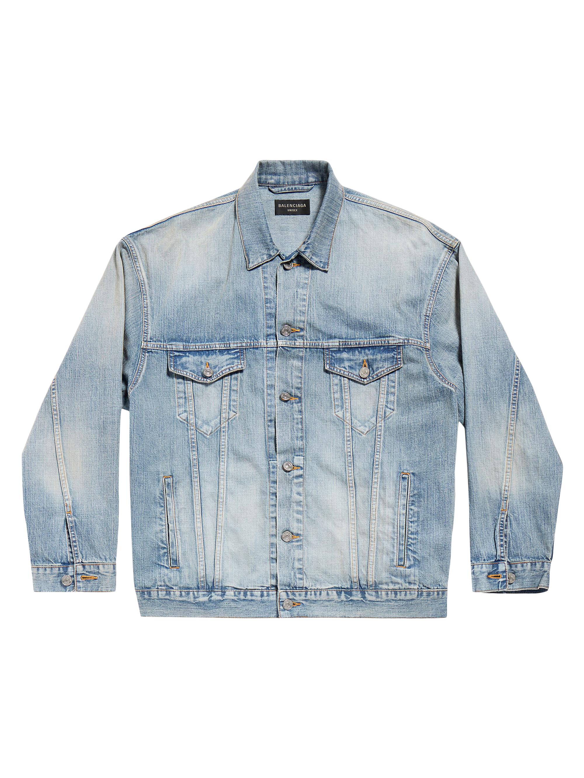 Balenciaga Men's Paris Tropical  Fit Jacket - Blue