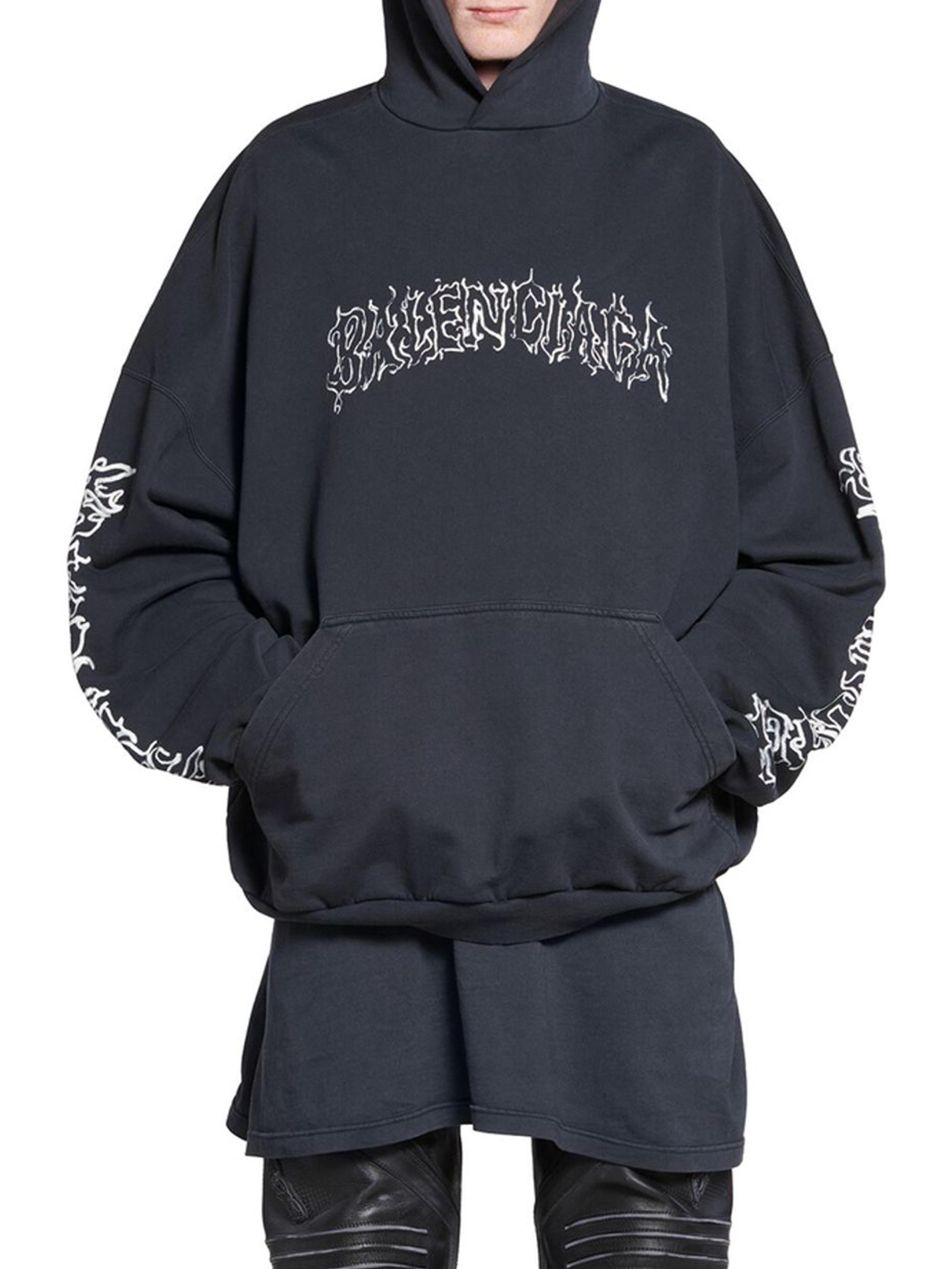 Balenciaga Diy Metal Outline Hoodie Oversized | Saks Fifth Avenue
