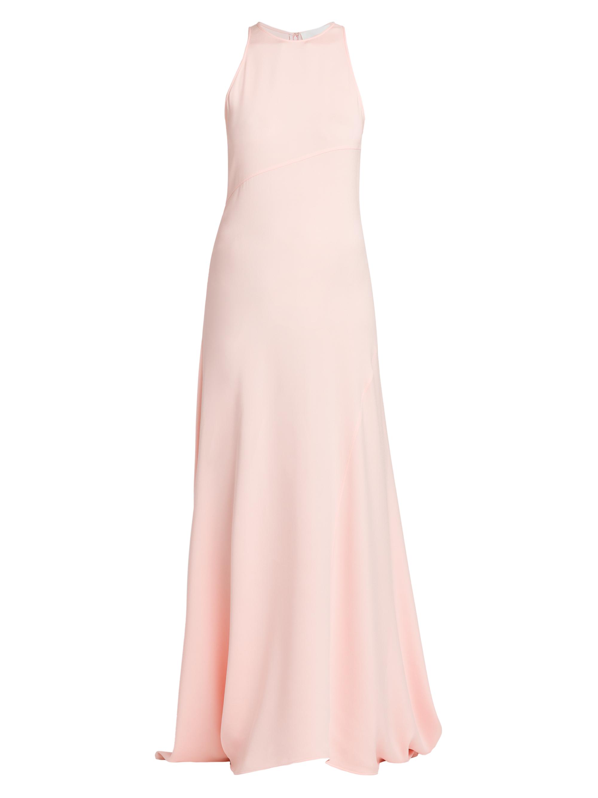 Jil Sander Women's Silk-Blend Bias-Cut Gown - Pastel Pink