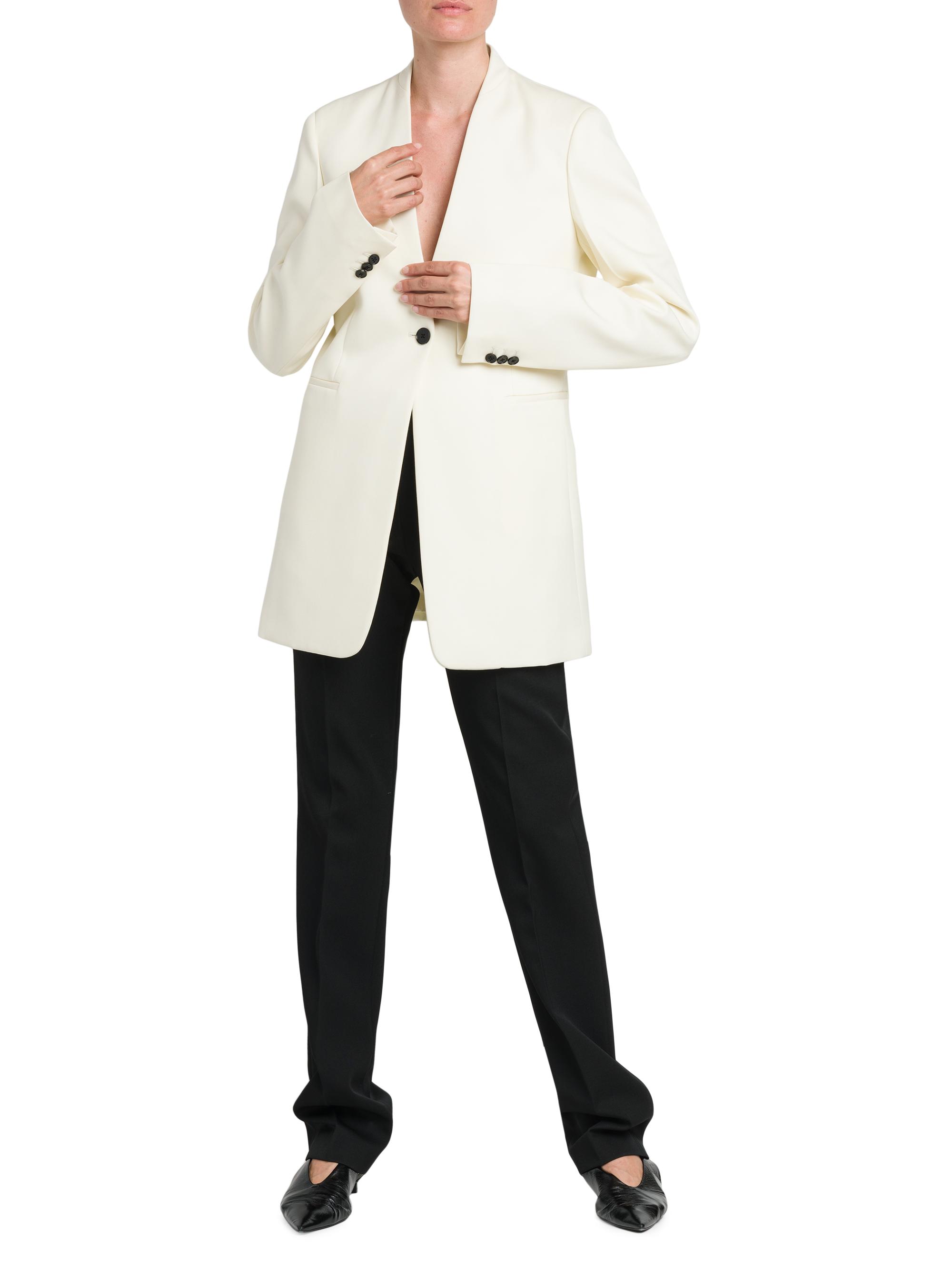 Shop Jil Sander Wool Collarless Blazer | Saks Fifth Avenue