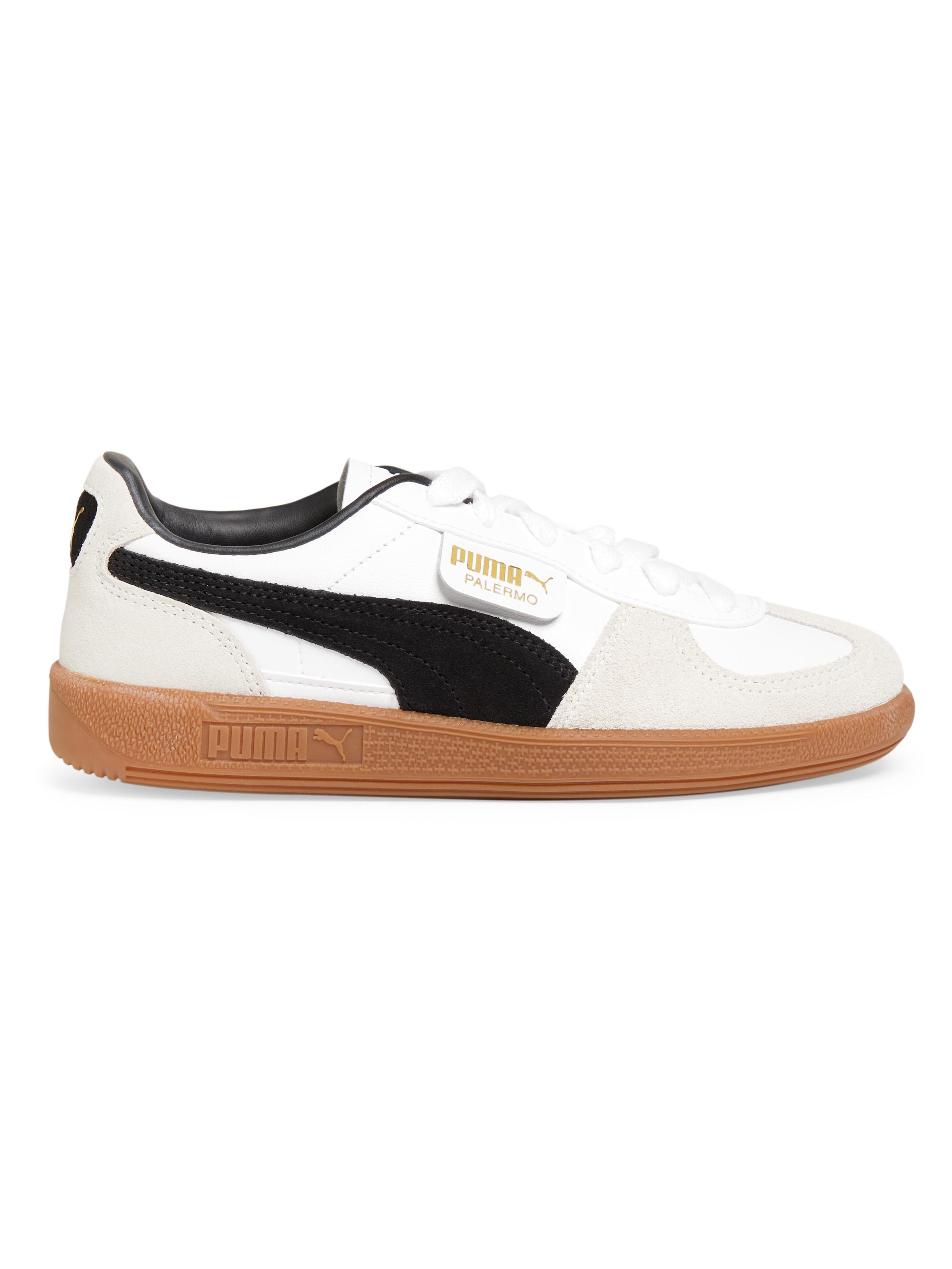 Puma Women's Palermo Leather Low-Top Sneakers -  White Vapor Grey