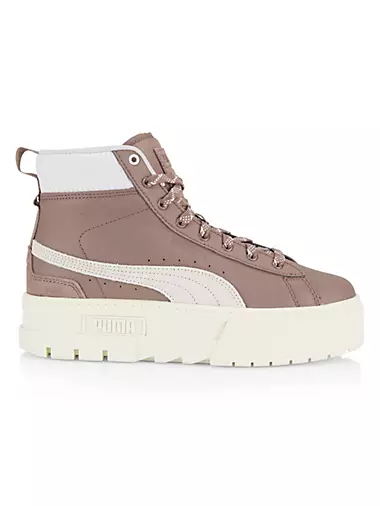 Mayze Mid Gentle Leather High-Top Sneakers