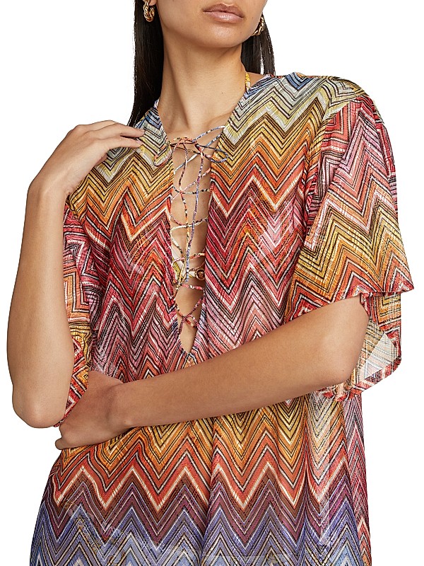 Shop Missoni Zigzag Caftan Cover-Up | Saks Fifth Avenue Shop Missoni Zigzag Caftan Cover-Up | Saks Fifth Avenue