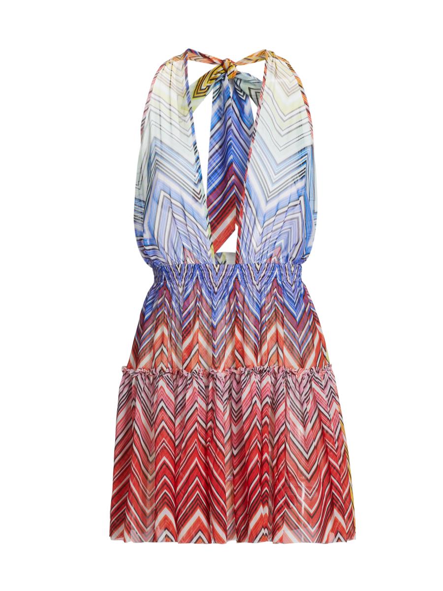 Missoni Zigzag Halter Minidress | Saks Fifth Avenue