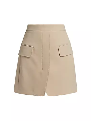 Nuoro Wool-Blend Miniskirt