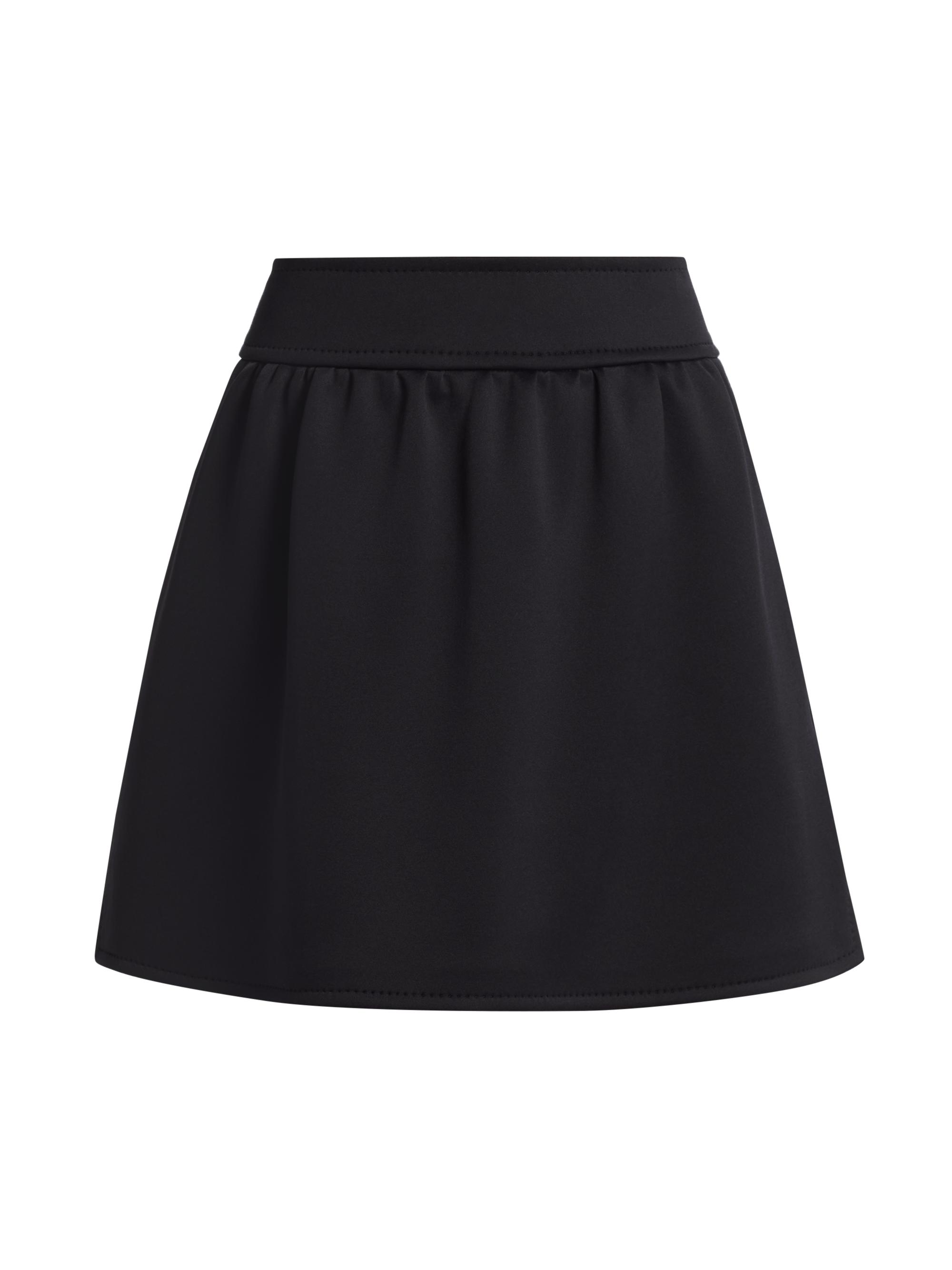 Max Mara Women's Nettuno Cotton-Blend Jersey A-Line Miniskirt - Black