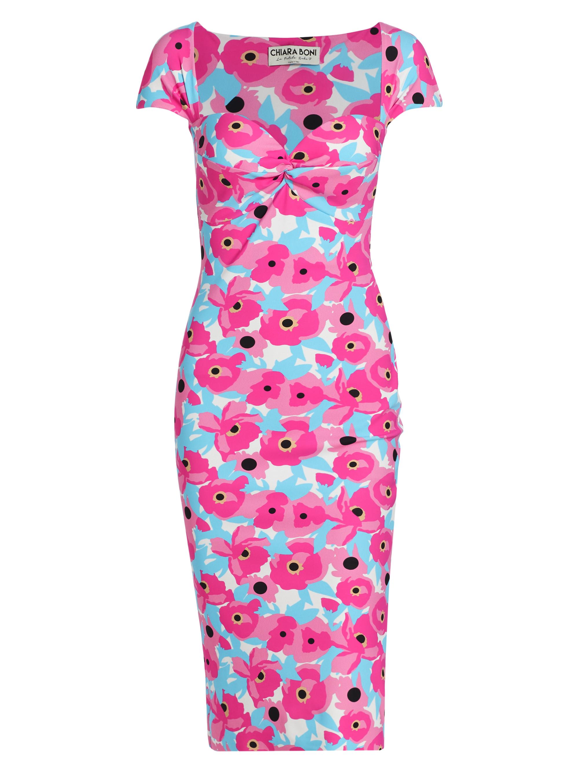 Chiara Boni La Petite Robe Women's Battiata Sweetheart Floral Midi-Dress - Candy Blossom