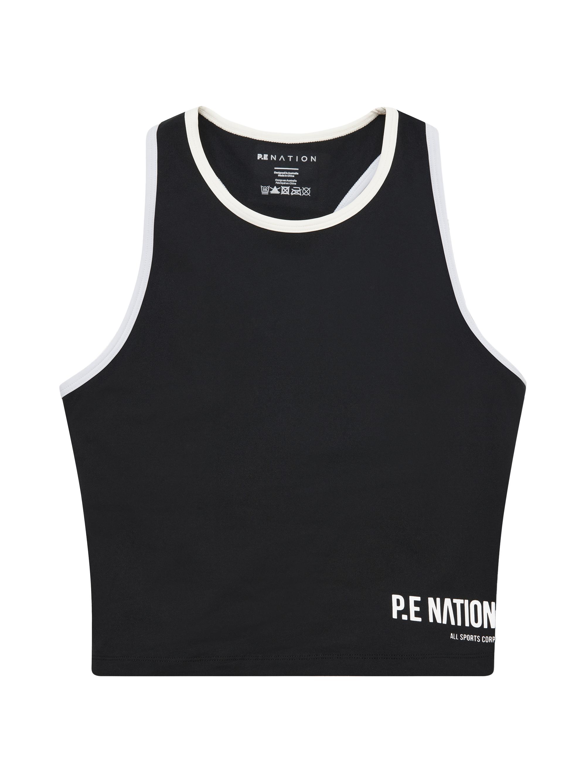 P.E Nation Women's Tempo Longline Sports Bra - Black