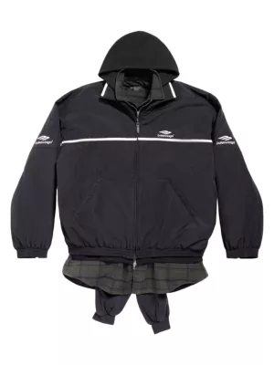 Shop Balenciaga 3B Sports Icon Layered Tracksuit Jacket | Saks Fifth Avenue