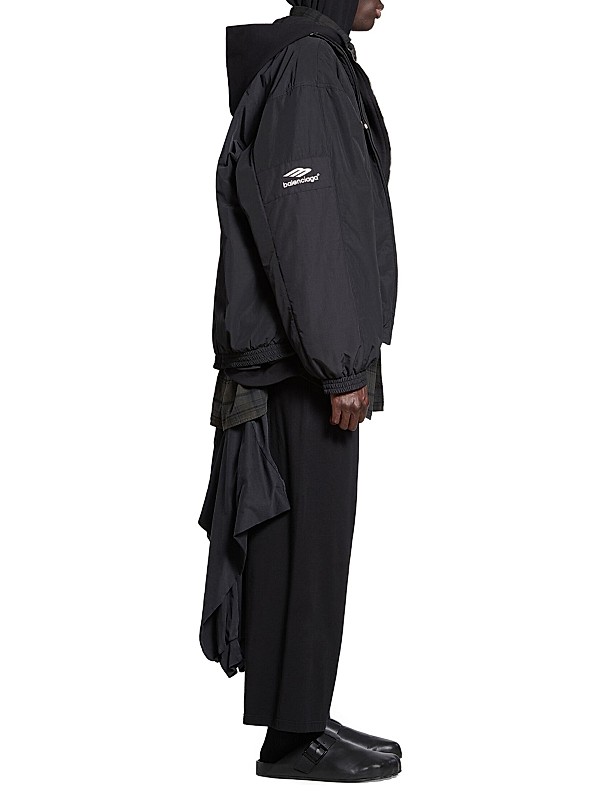 Shop Balenciaga 3B Sports Icon Layered Tracksuit Jacket Shop Balenciaga 3B Sports Icon Layered Tracksuit Jacket