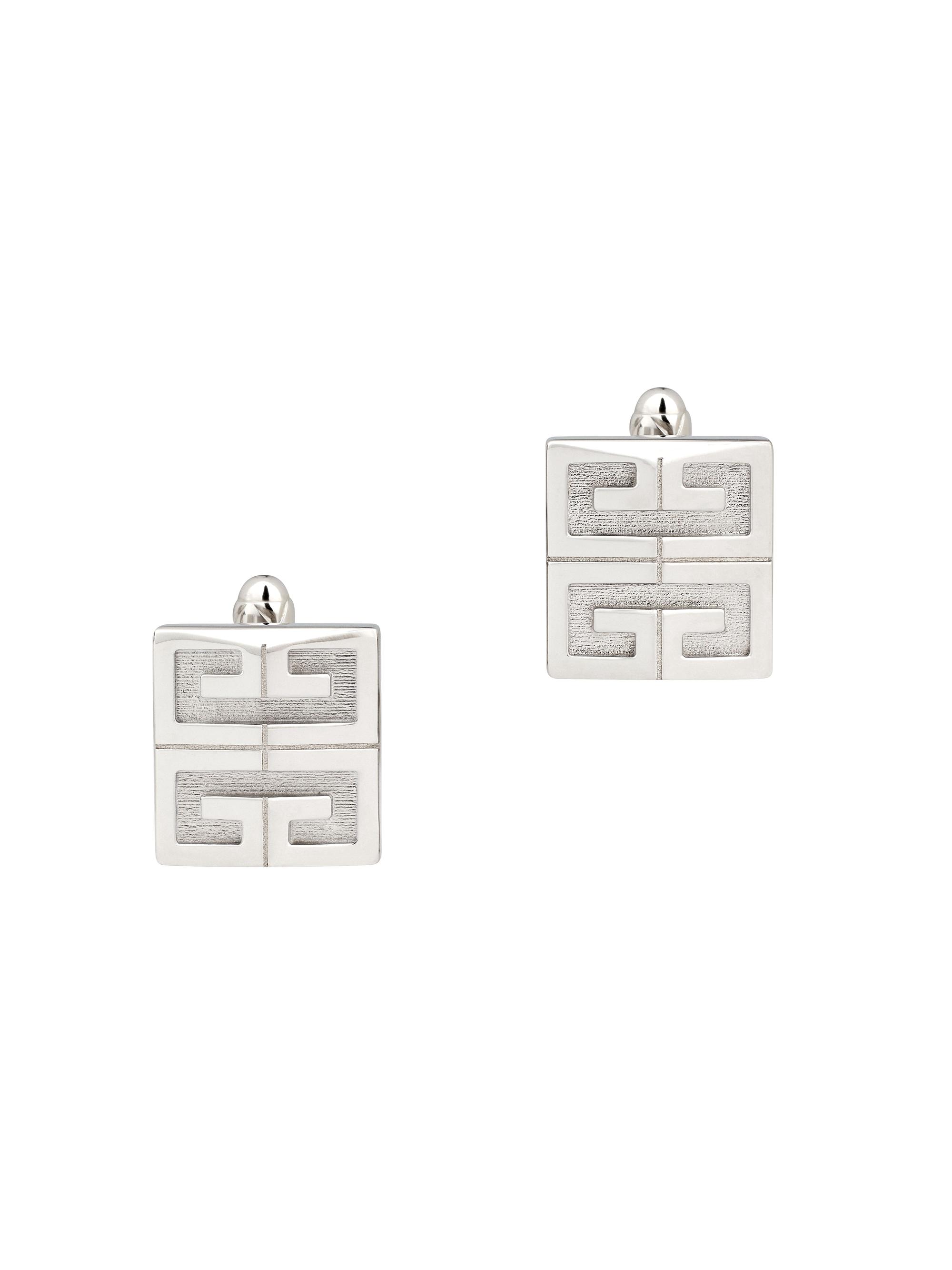 Givenchy Men's 4G Cufflinks In Metal - Silver
