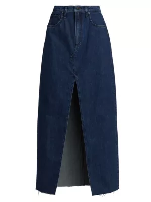 Shop rag & bone Avery Denim Maxi Skirt | Saks Fifth Avenue