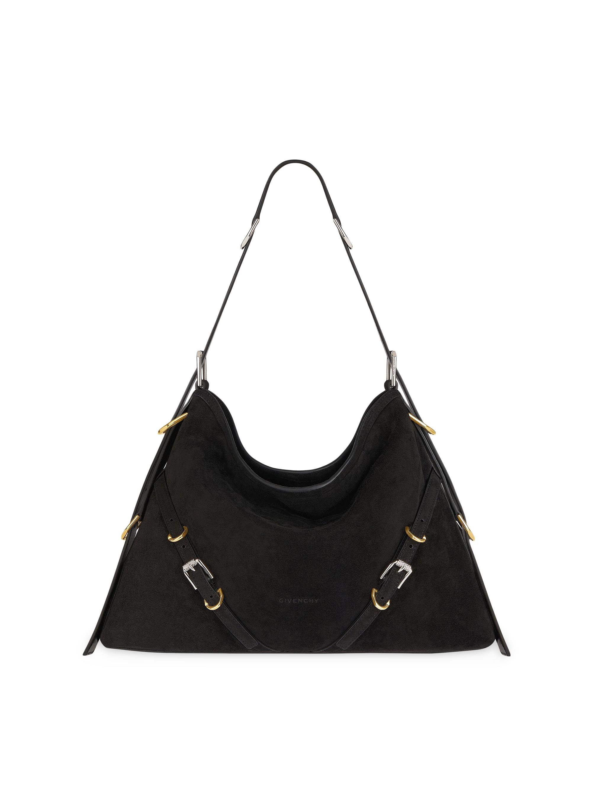 Givenchy Women's  Voyou Shoulder Bag In Suede - Black