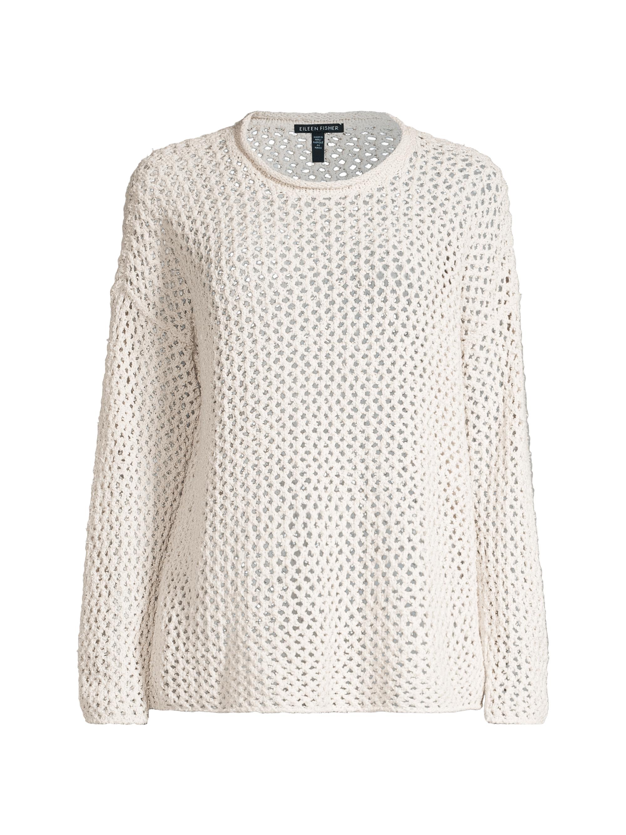 Eileen Fisher Women's Net Cotton Sweater - Bone