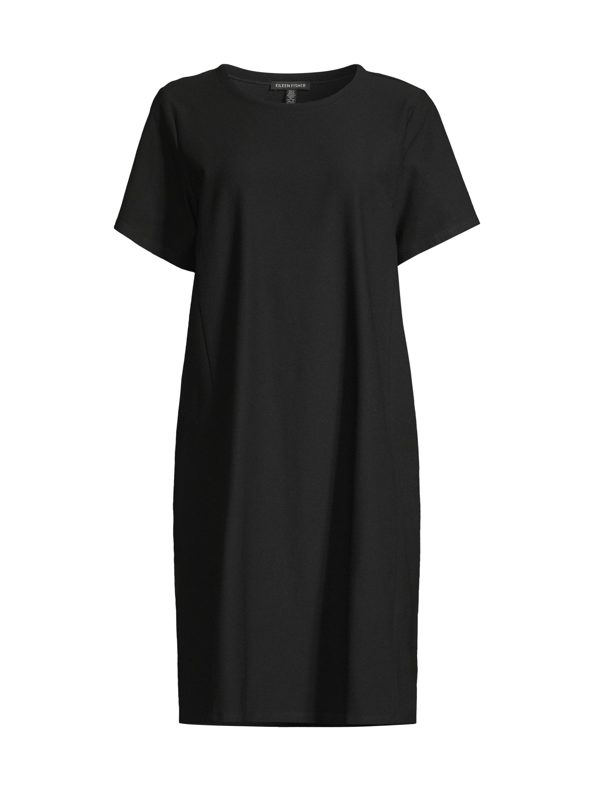 Eileen Fisher Women's Jersey T-Shirt Minidress - Black
