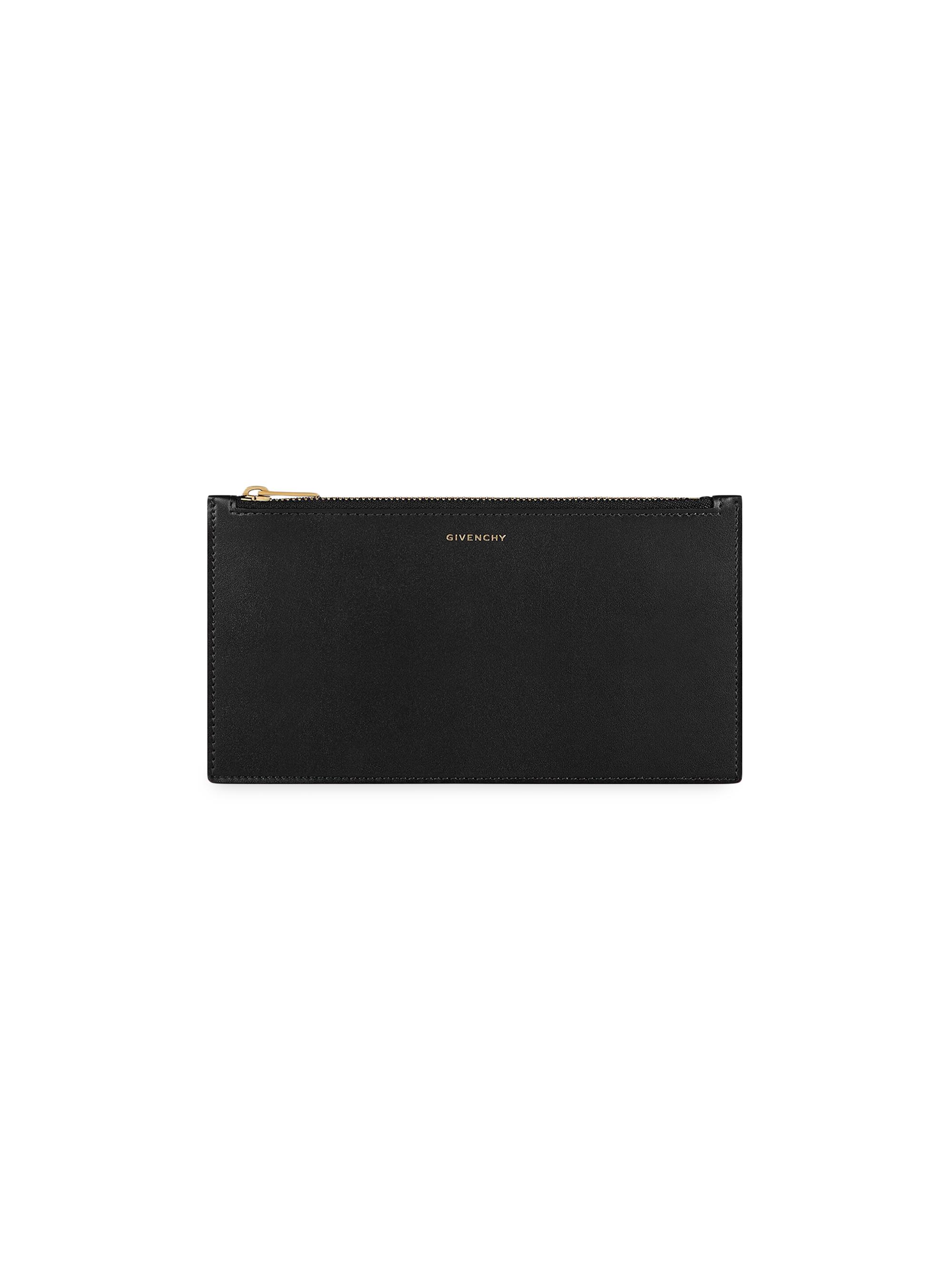 Givenchy Women's 4G Flat Pouch In Leather - Black