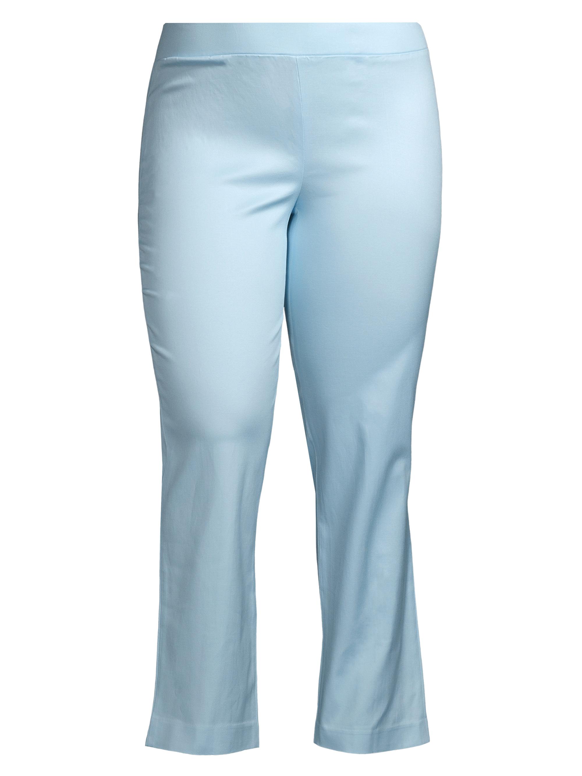 Ming Wang Women's Boot-Cut Cotton-Blend Pants - Haze