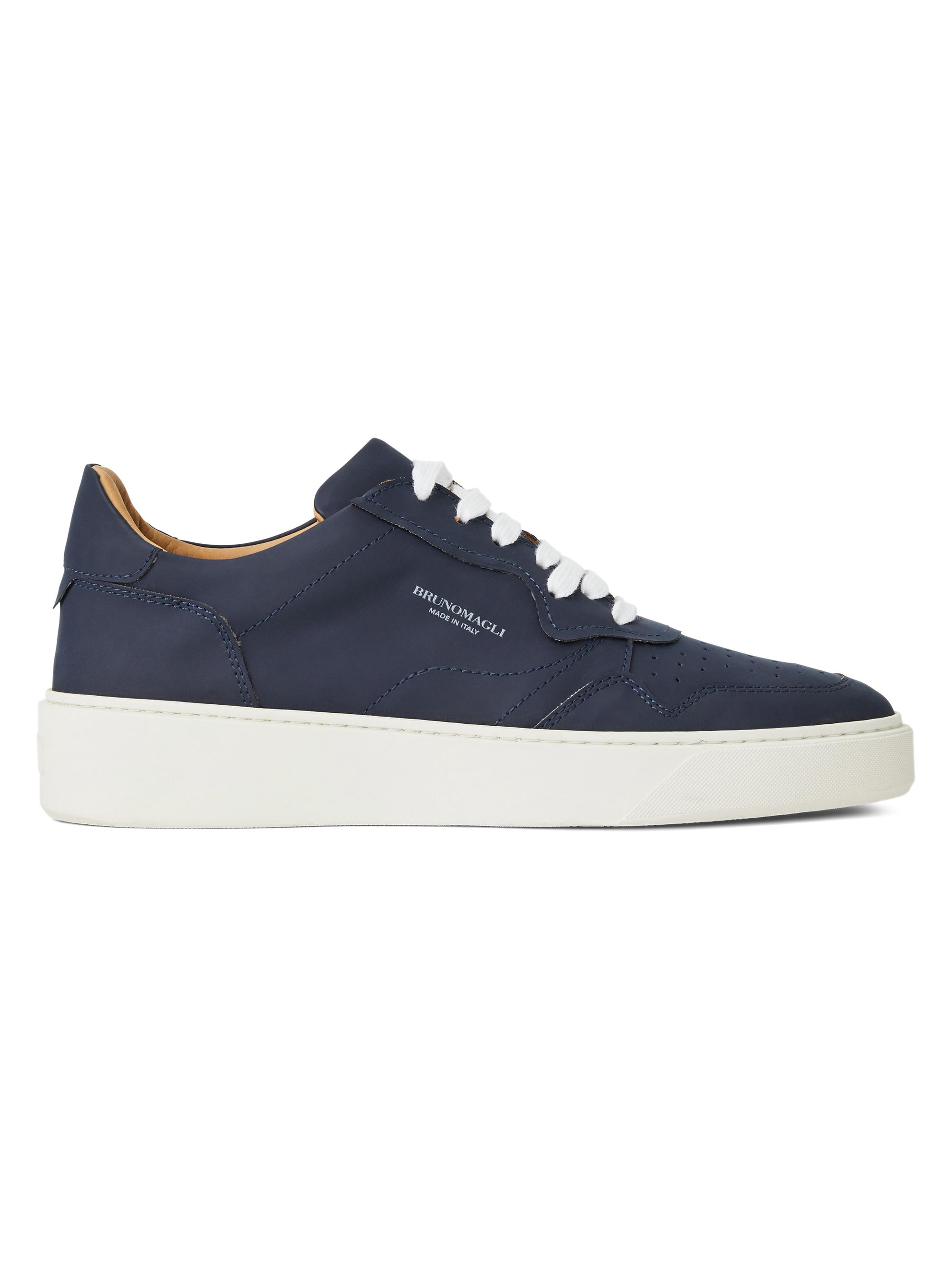 Bruno Magli Men's Dezi Leather Low-Top Sneakers - Navy