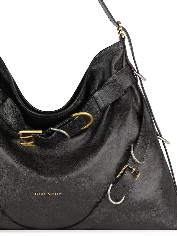 Shop Givenchy Large Voyou Boyfriend Shoulder Bag In Aged Leather 
