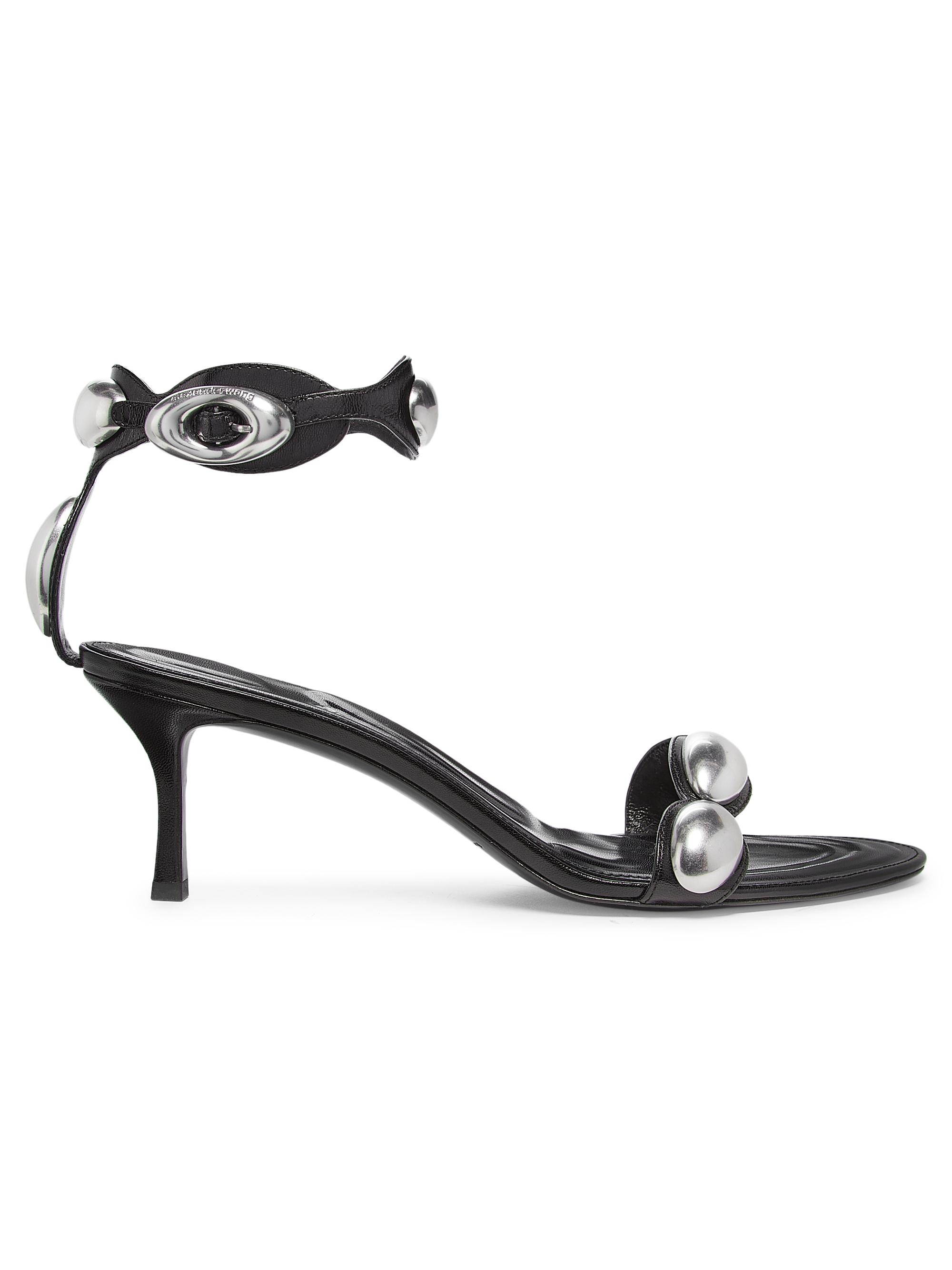 Alexander Wang Women's Dome 65MM Leather Sandals - Black
