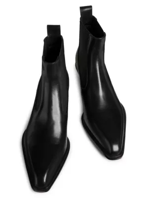 40mm Leather Ankle Boots
