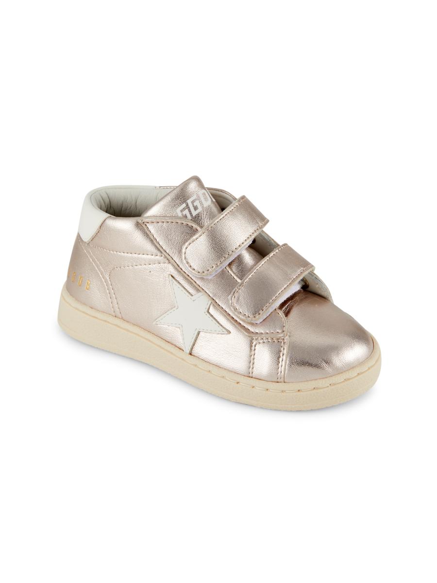 Golden Goose Little Girl's Metallic High-Top Sneakers | Saks