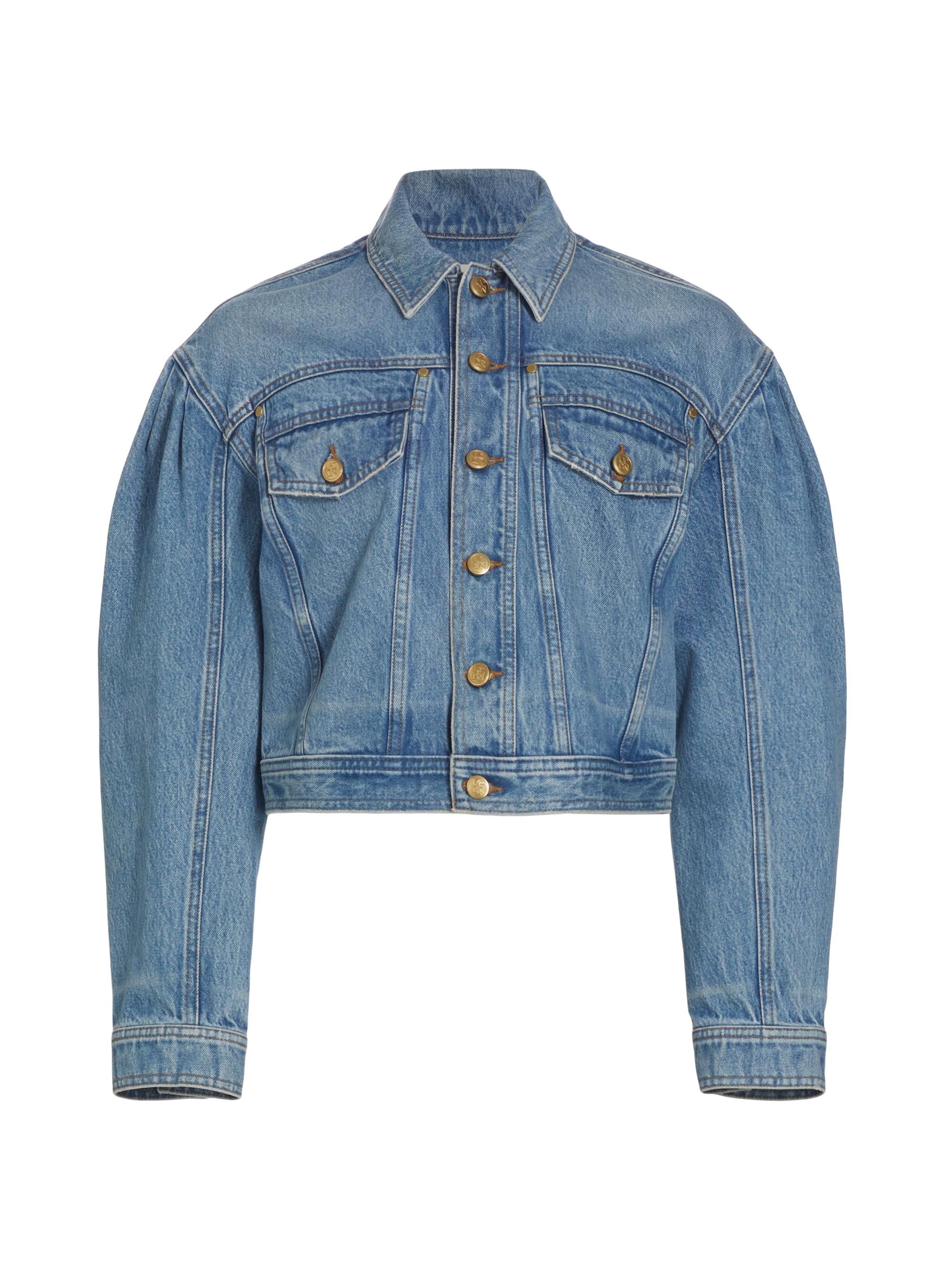 Ulla Johnson Women's Cosette Cropped Denim Jacket - Adriadic Wash