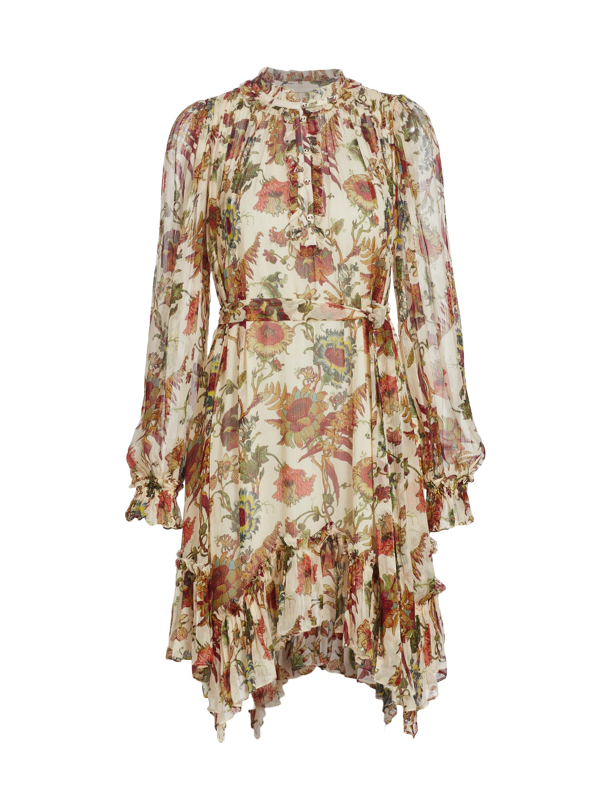 Ulla Johnson Women's Anais Floral Silk Chiffon Minidress - Freesia