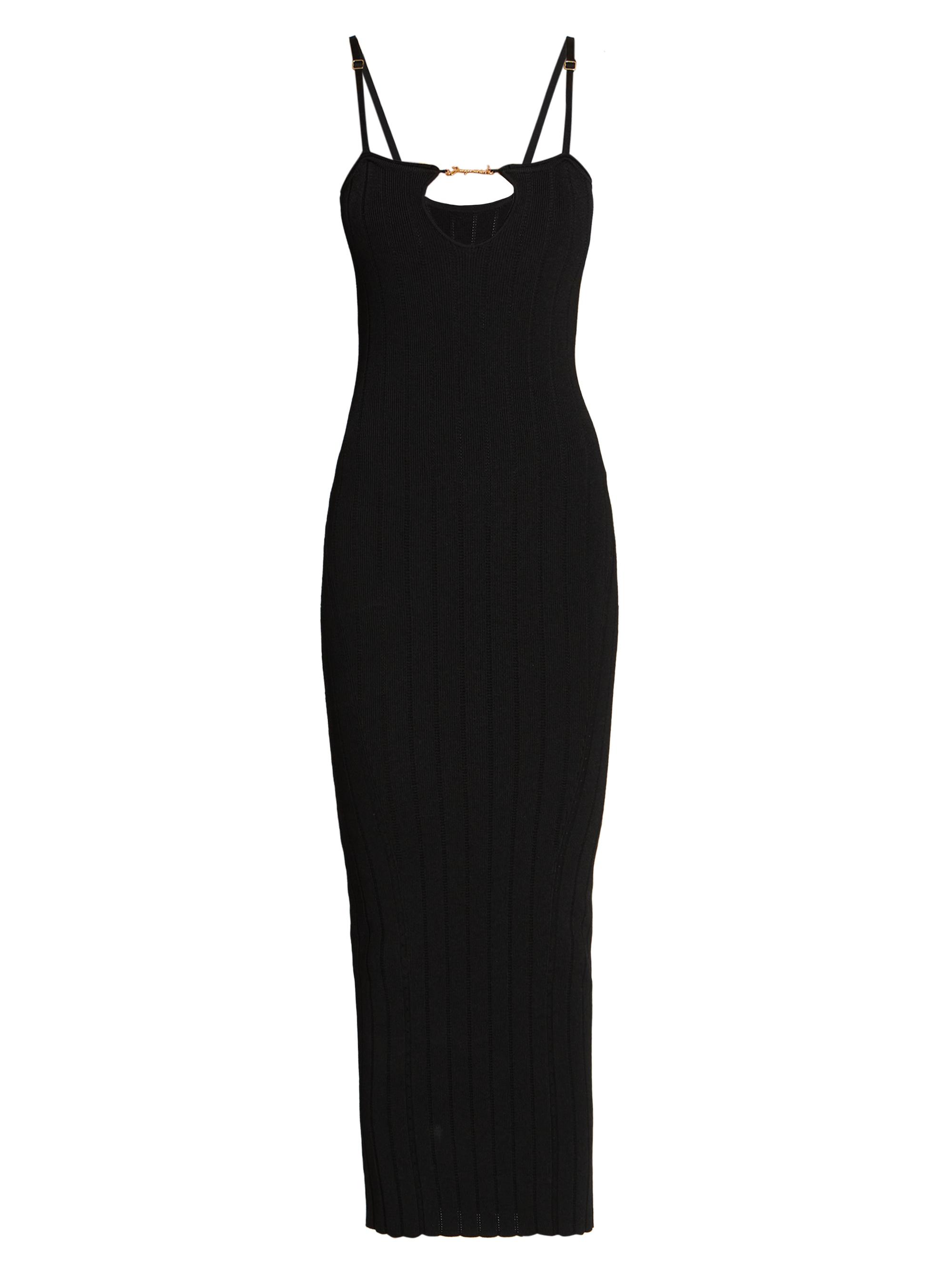Jacquemus Women's Sierra Bretelles Maxi Dress - Black
