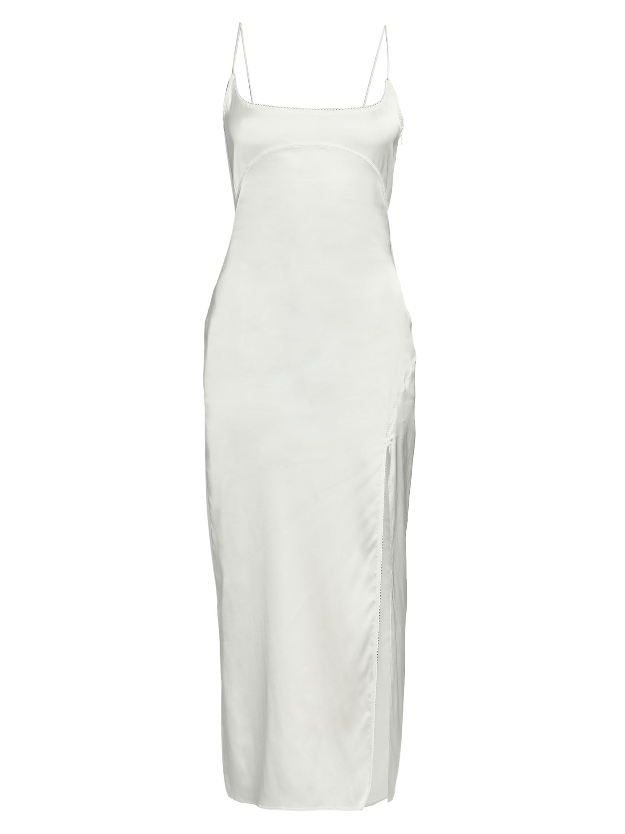 Jacquemus Women's Notte Satin Midi-Dress - Off White