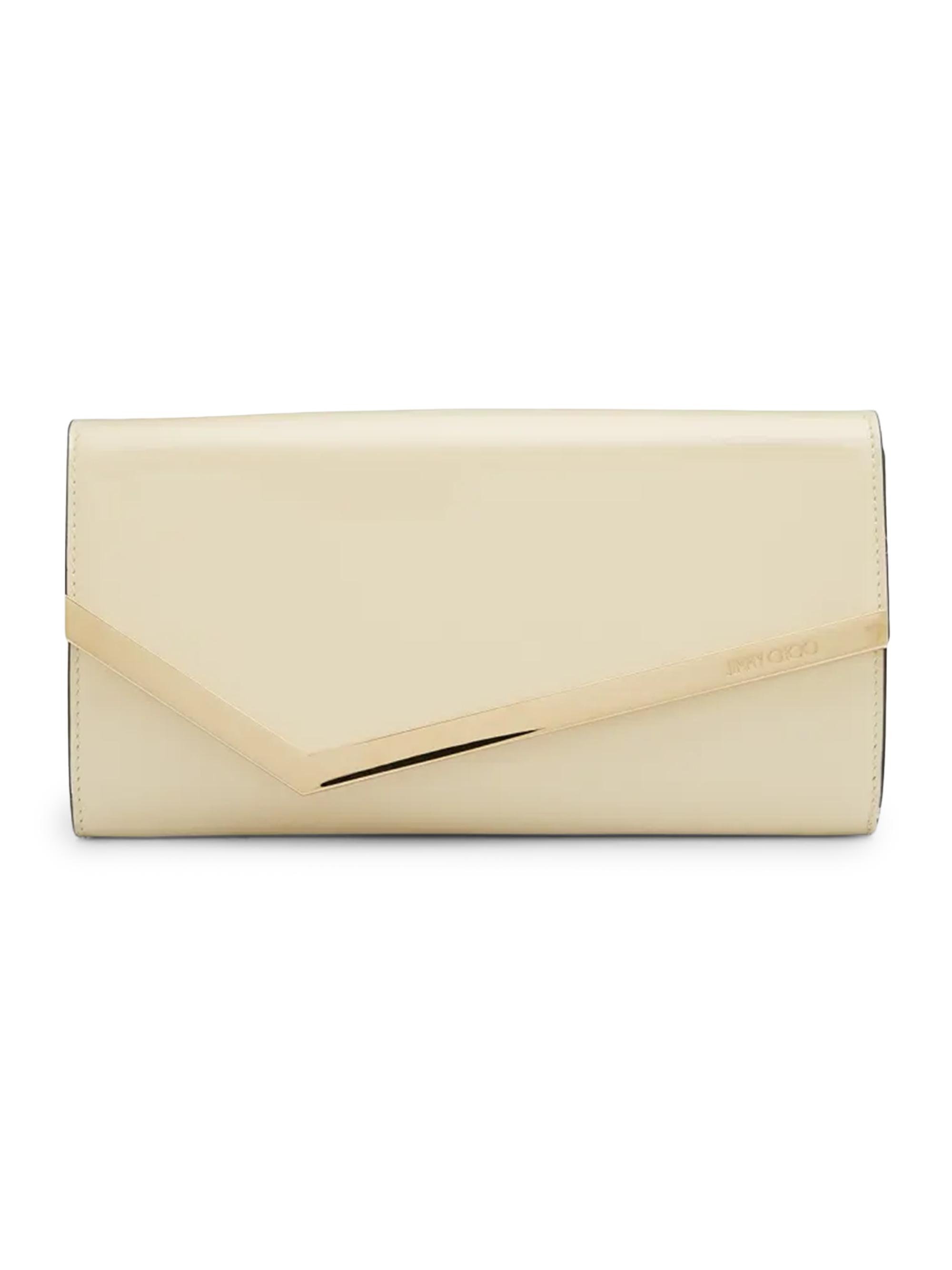 Jimmy Choo Women's Emmie Patent Leather Convertible Clutch - Latte