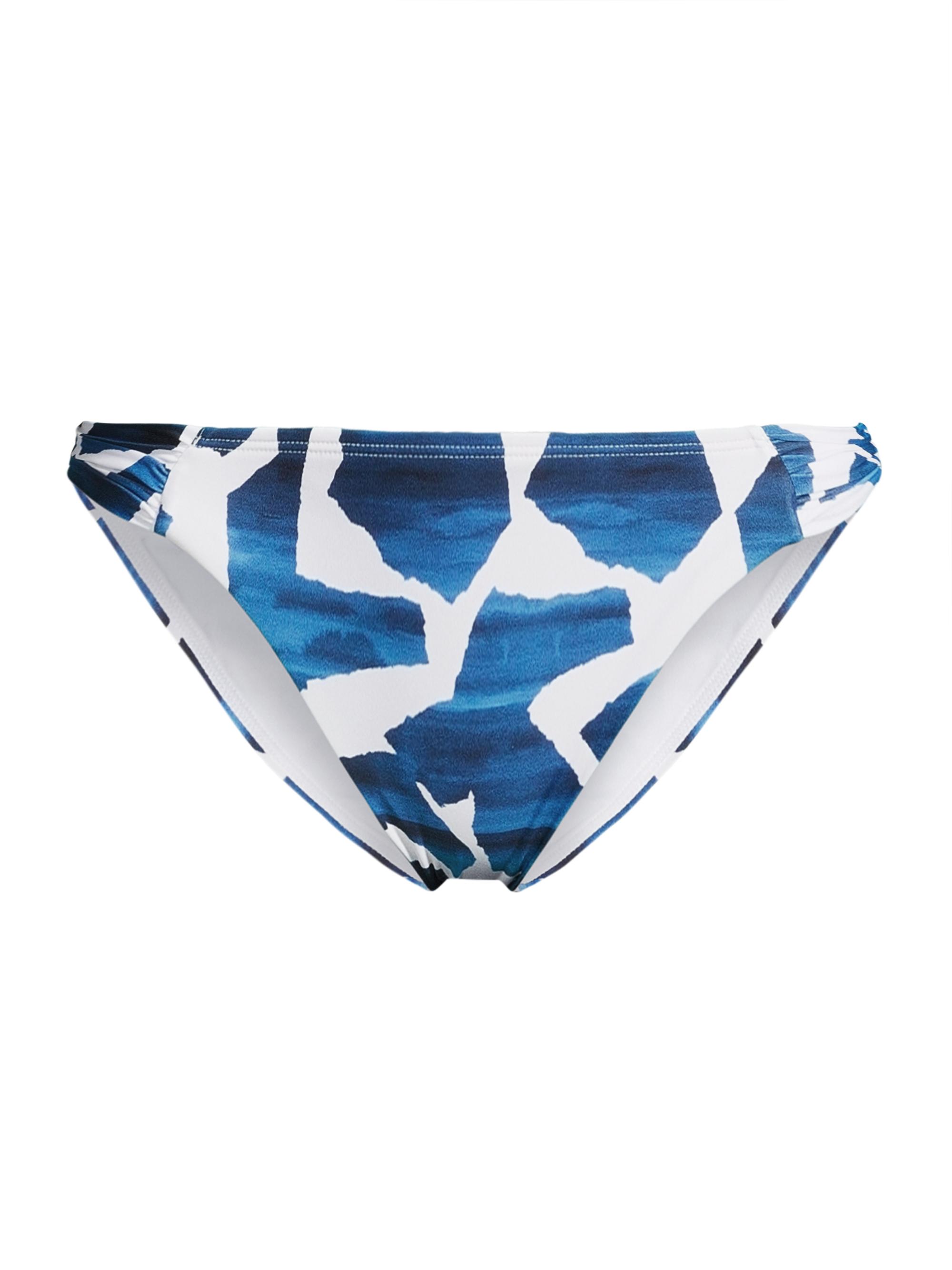 Milly Women's Ocean Puzzle Low-Rise Bikini Bottom - Navy Multi