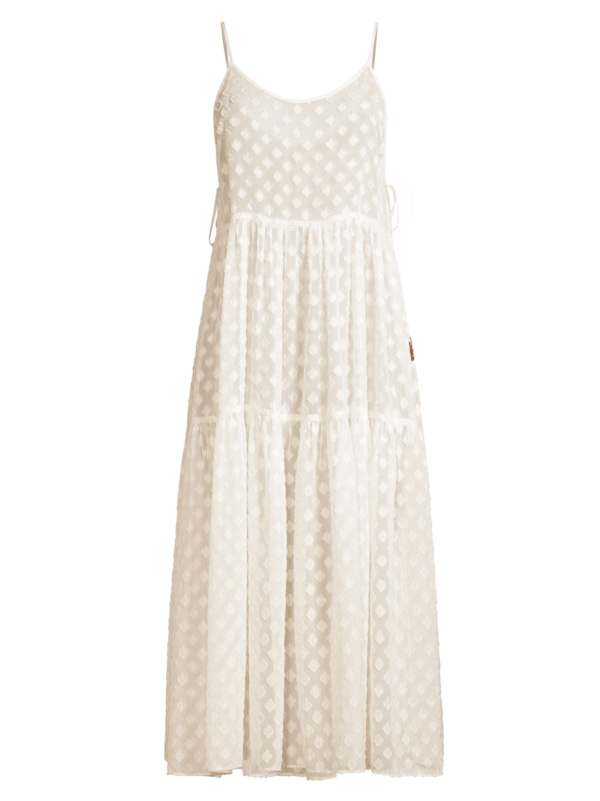 Milly Women's Valeria Jacquard Cover-Up Dress - White Gold