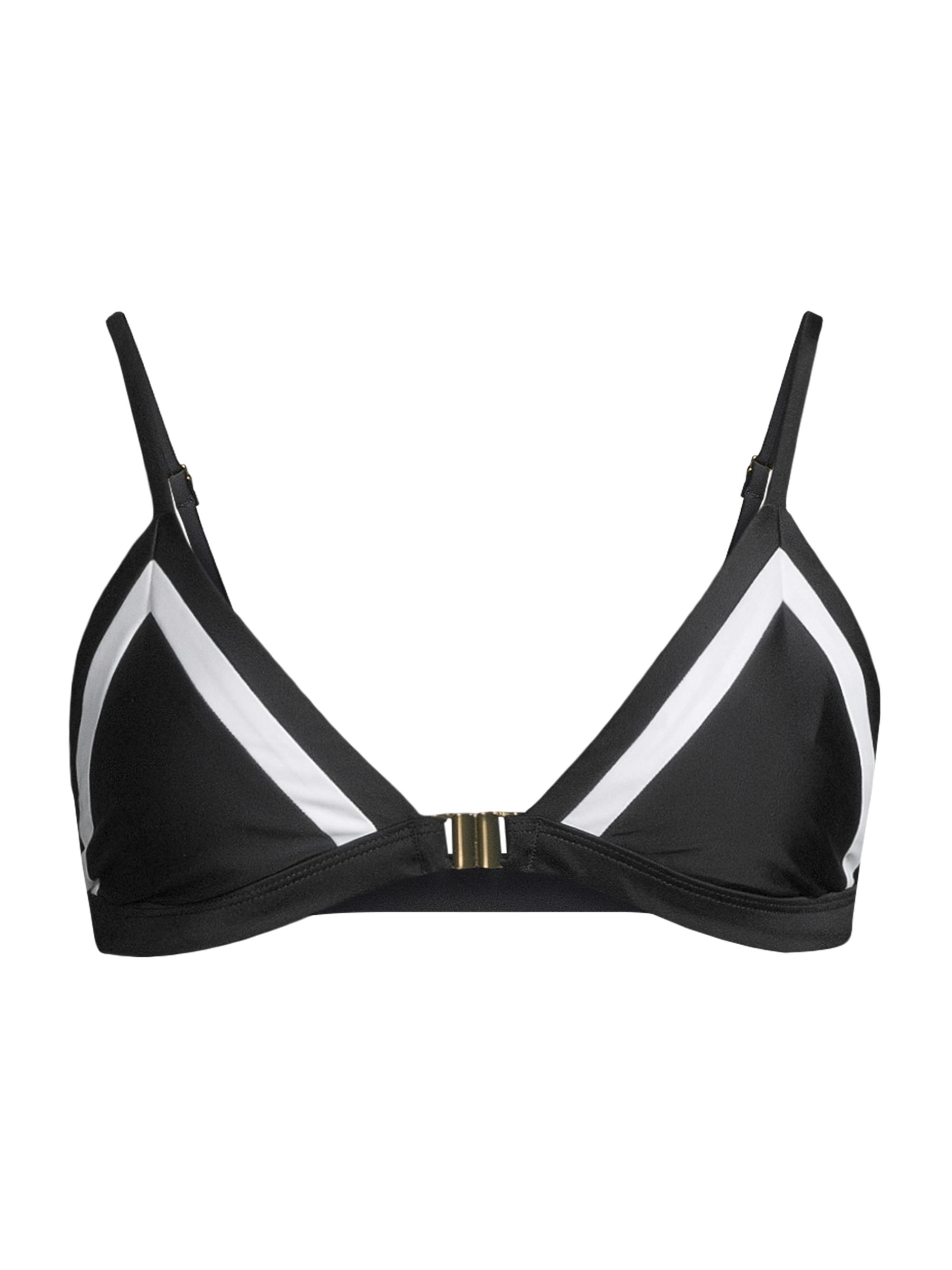 Milly Women's Amalfi Colorblock Bikini Top - Black Multi