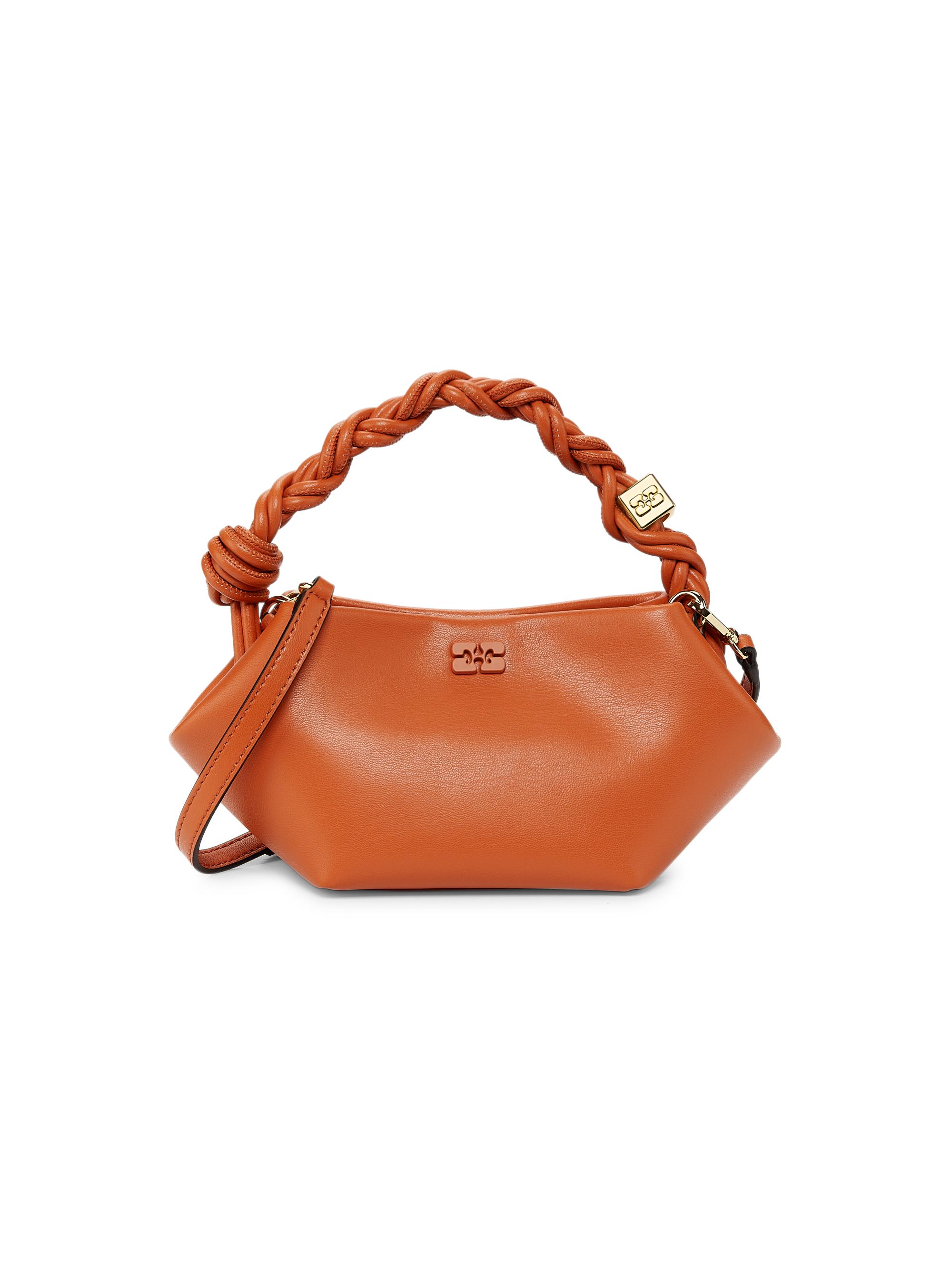 Ganni Women's Mini Bou  Top Handle Bag - Black