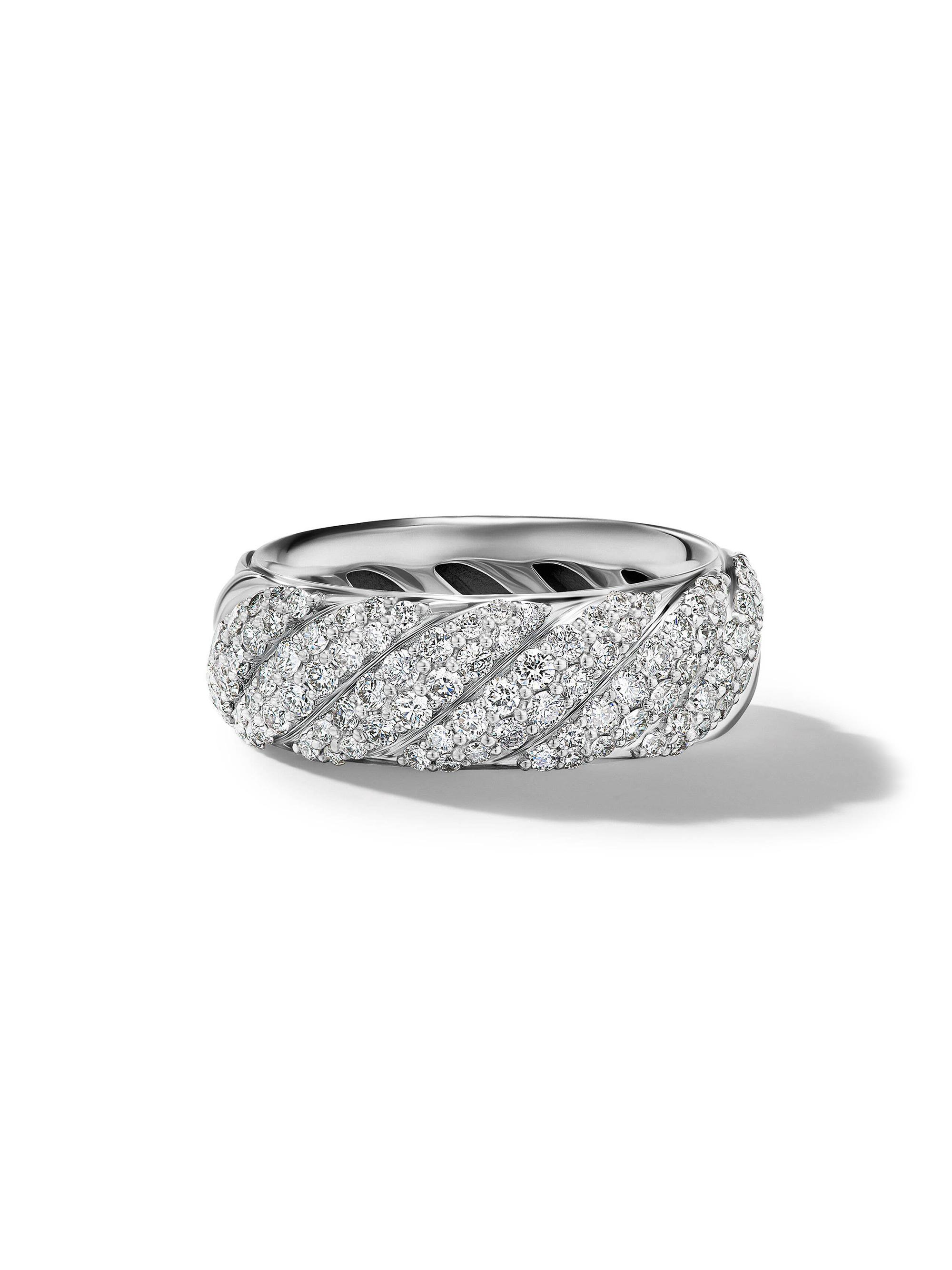 David Yurman Women's Sculpted Cable Band Ring in Sterling Silver - Silver