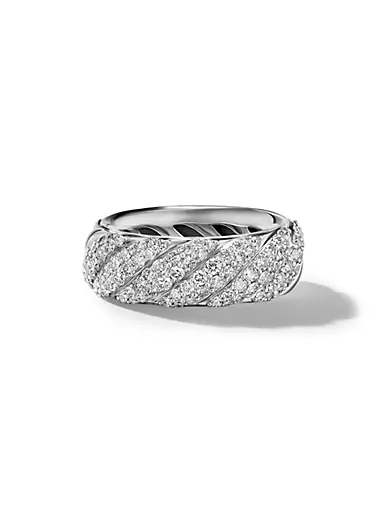 Louis Vuitton New - Louis Vuitton Blossom Ring White Gold and Diamonds - Silver - Unisex - Size: 48 - Luxury