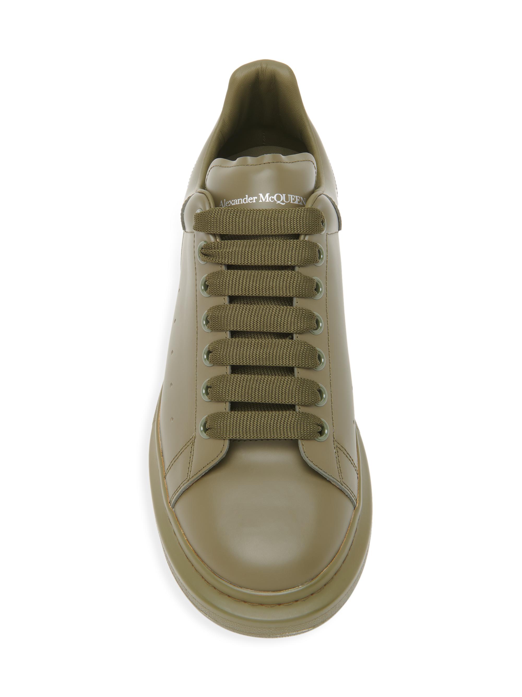 Shop Alexander McQueen Oversized Leather Low-Top Sneakers | Saks 