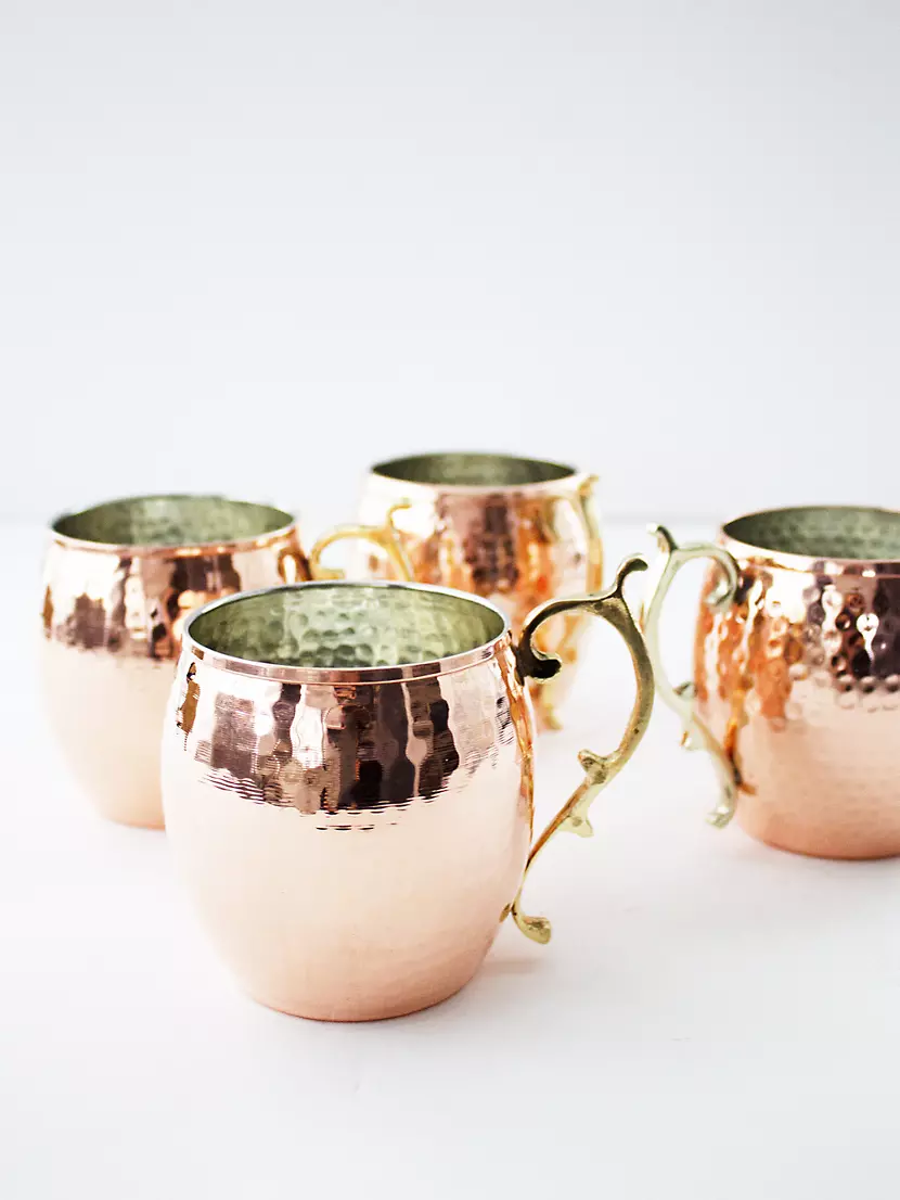 Coppermill Kitchen Copper Moscow Mule Mugs, Set of 4