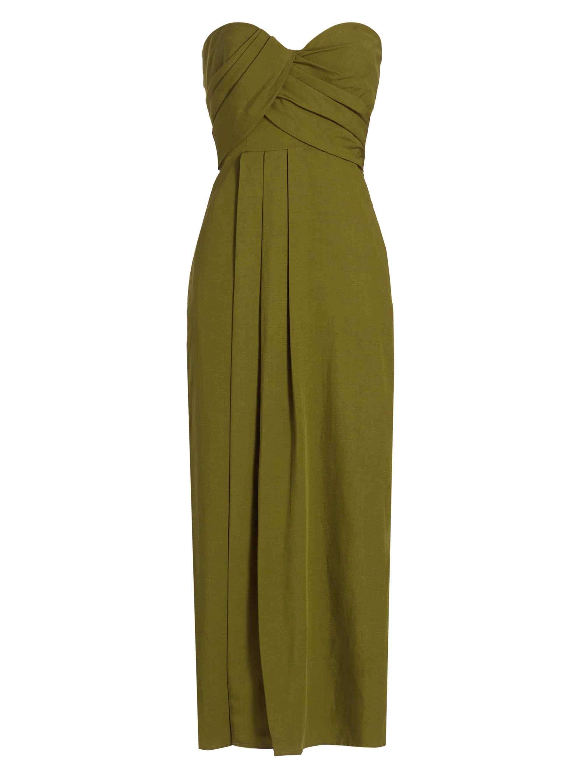 Mara Hoffman Women's Yara Strapless Midi-Dress - Moss