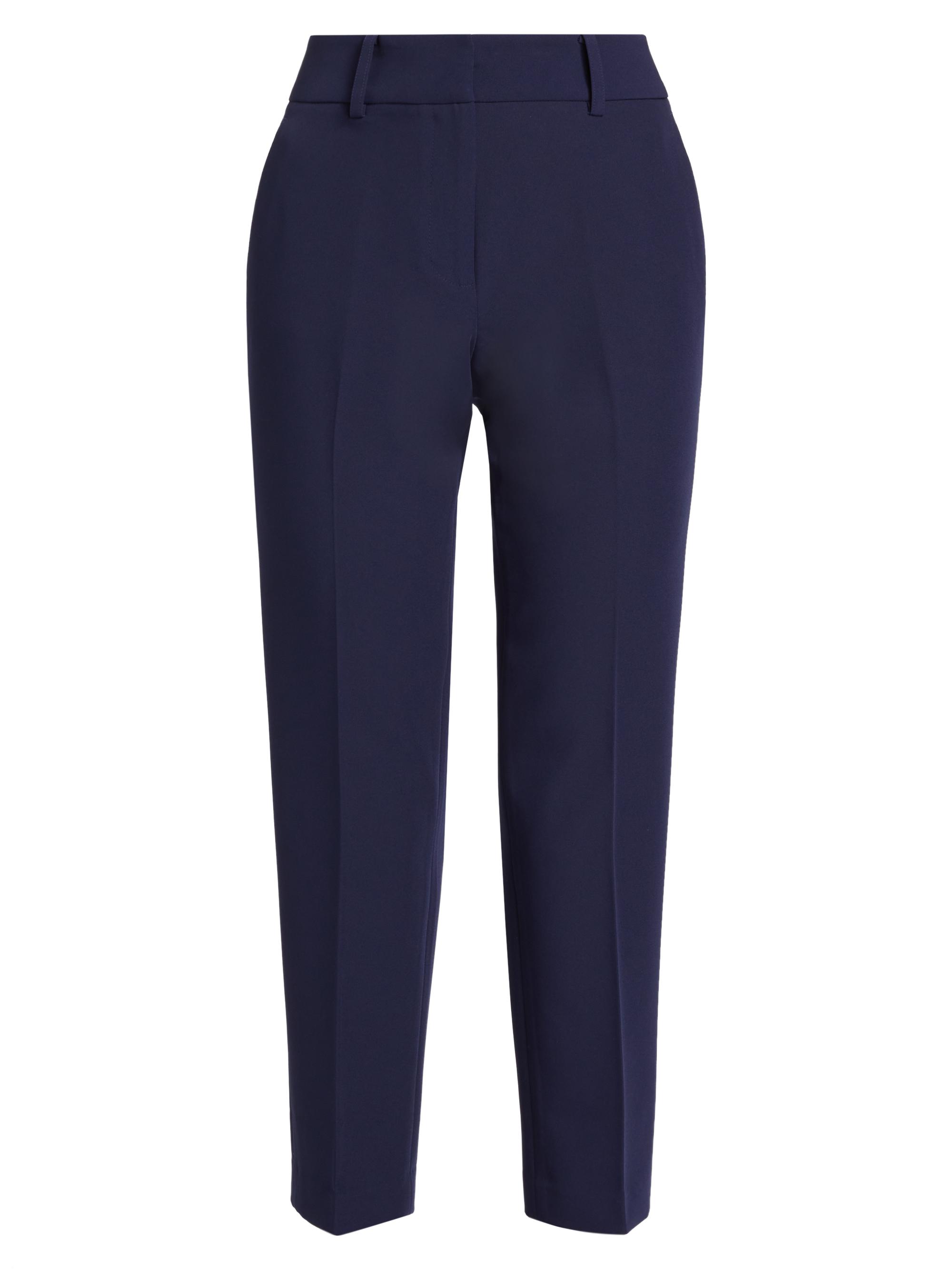 Milly Women's Nicola Cady Slim-Fit Pants - Navy