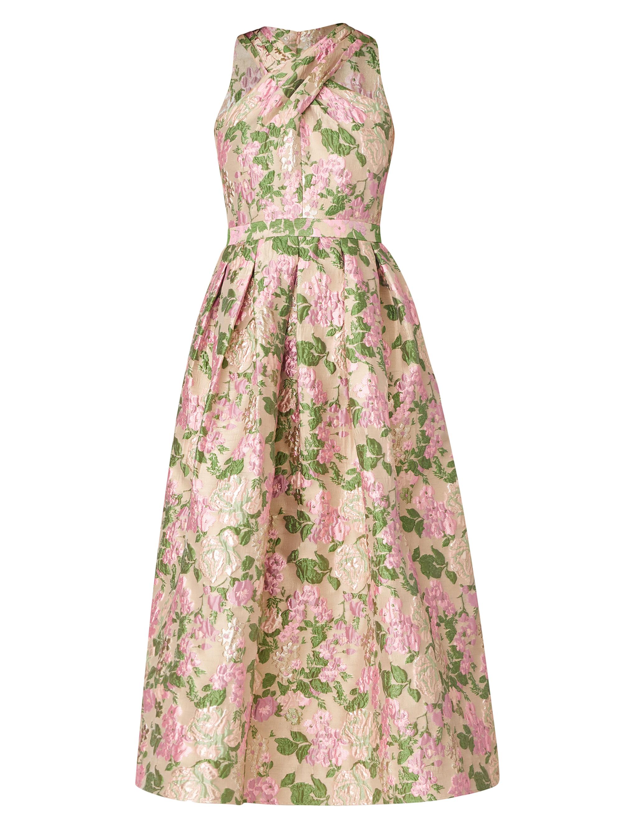 Shoshanna Women's Ivanna Floral Sleeveless Midi-Dress - Champange Blush