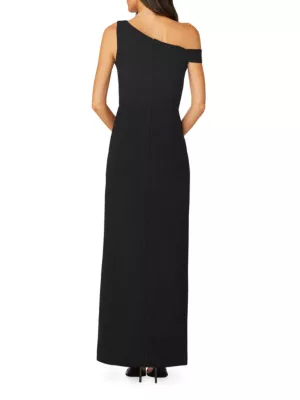 Black One Shoulder Maxi Dress