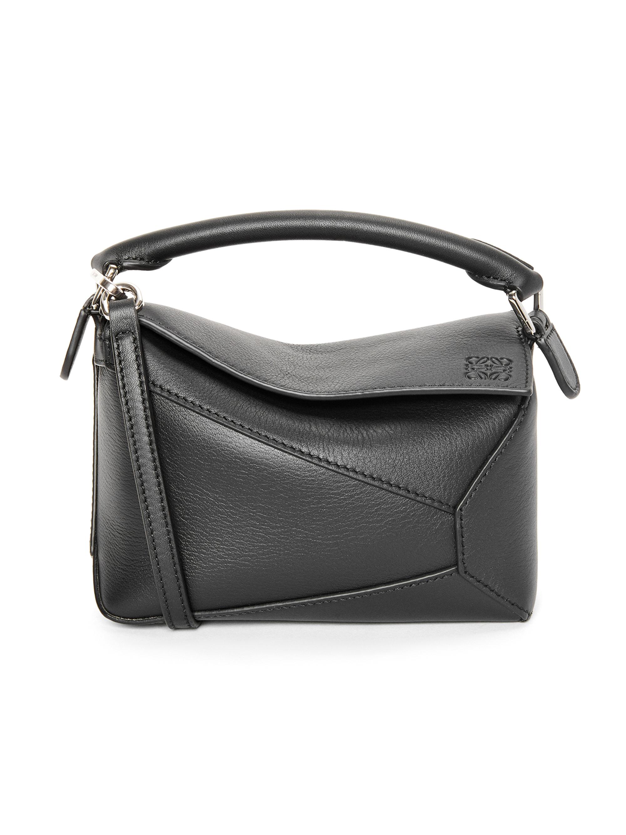 LOEWE Mini Puzzle Edge Leather Shoulder Bag | Saks Fifth Avenue