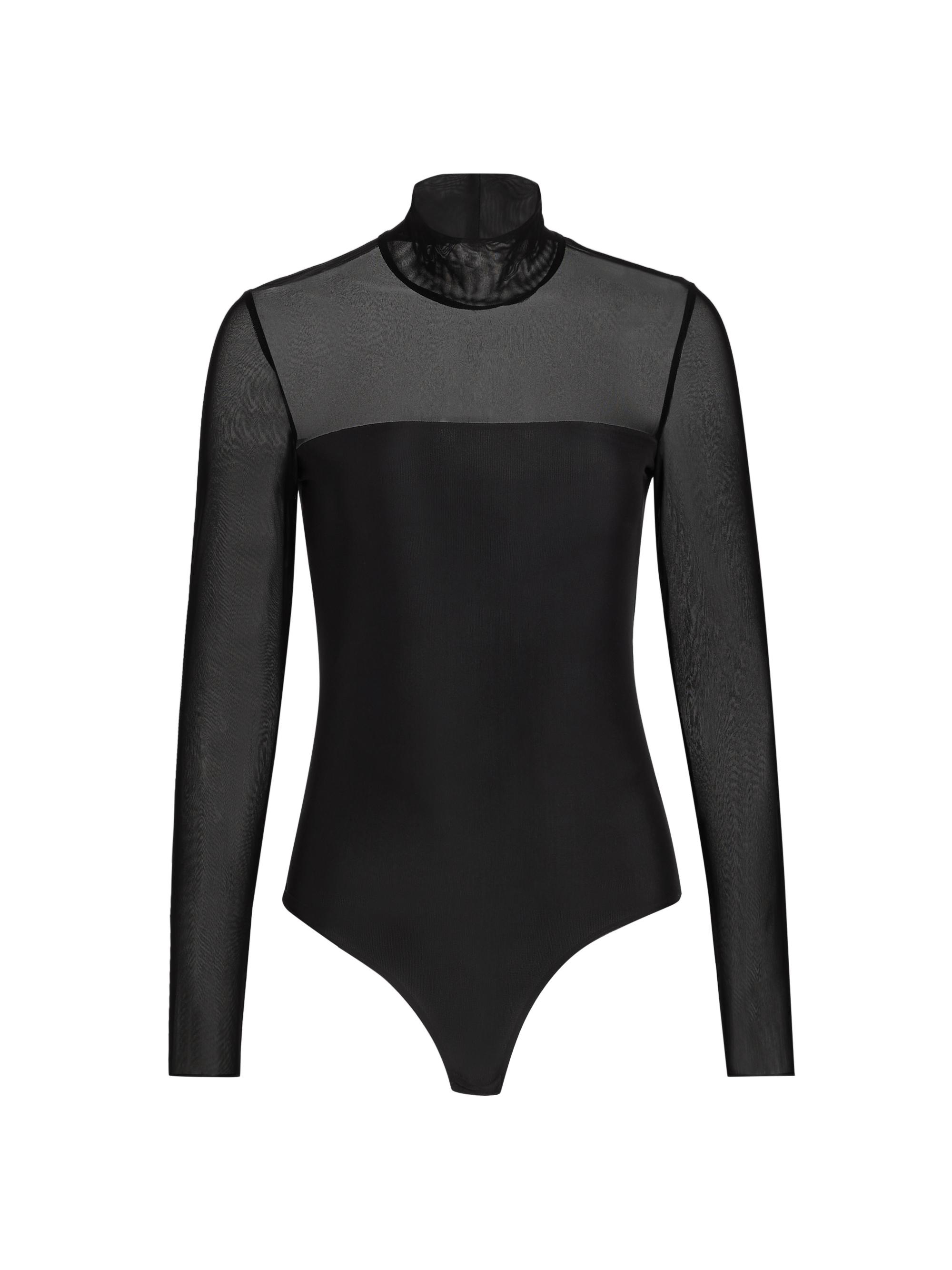 Commando Chic Mesh Mock Turtleneck Bodysuit | Saks Fifth Avenue