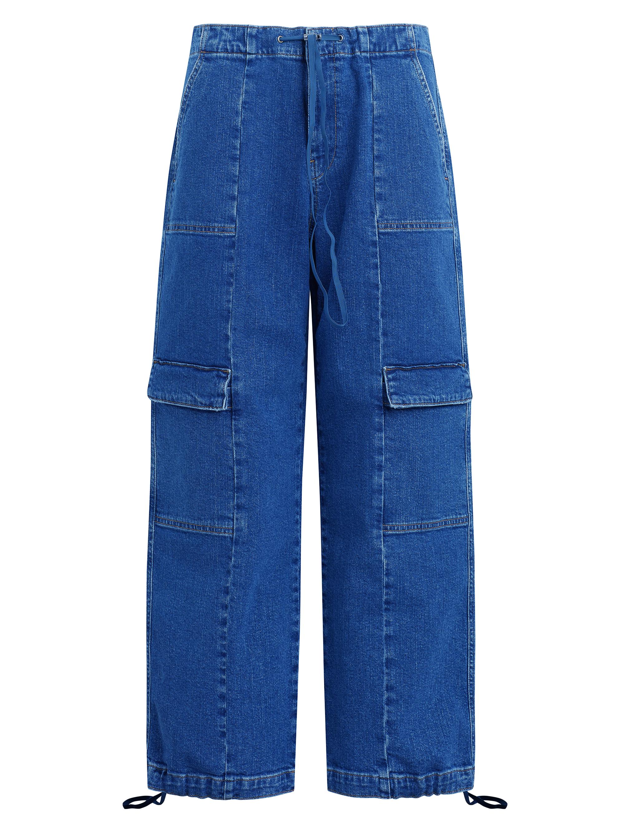 Hudson Jeans Women's Drawstring Parachute Cargo Jeans - Chill