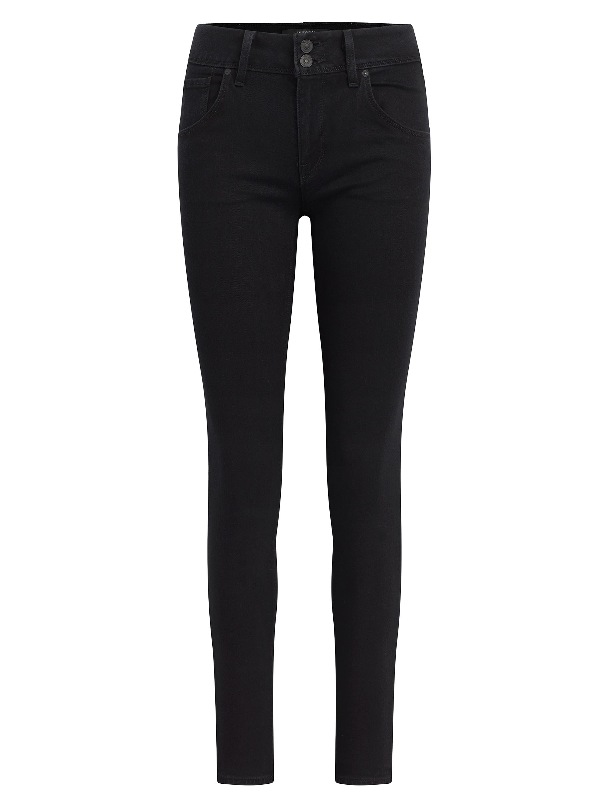 Hudson Jeans Women's Collin Mid-Rise Skinny Jeans - Black - Women's Clothing